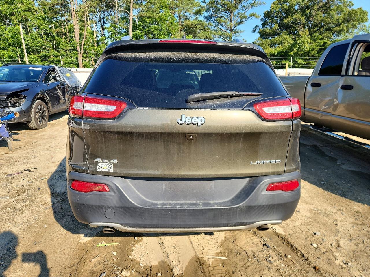 2014 Jeep Cherokee Limited Green vin: 1C4PJMDS2EW242484