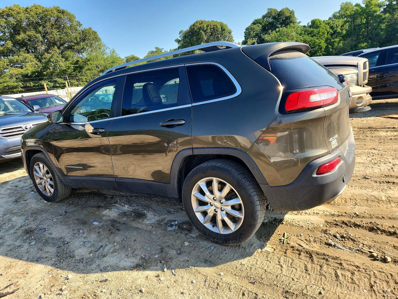 2014 Jeep Cherokee Limited Green vin: 1C4PJMDS2EW242484
