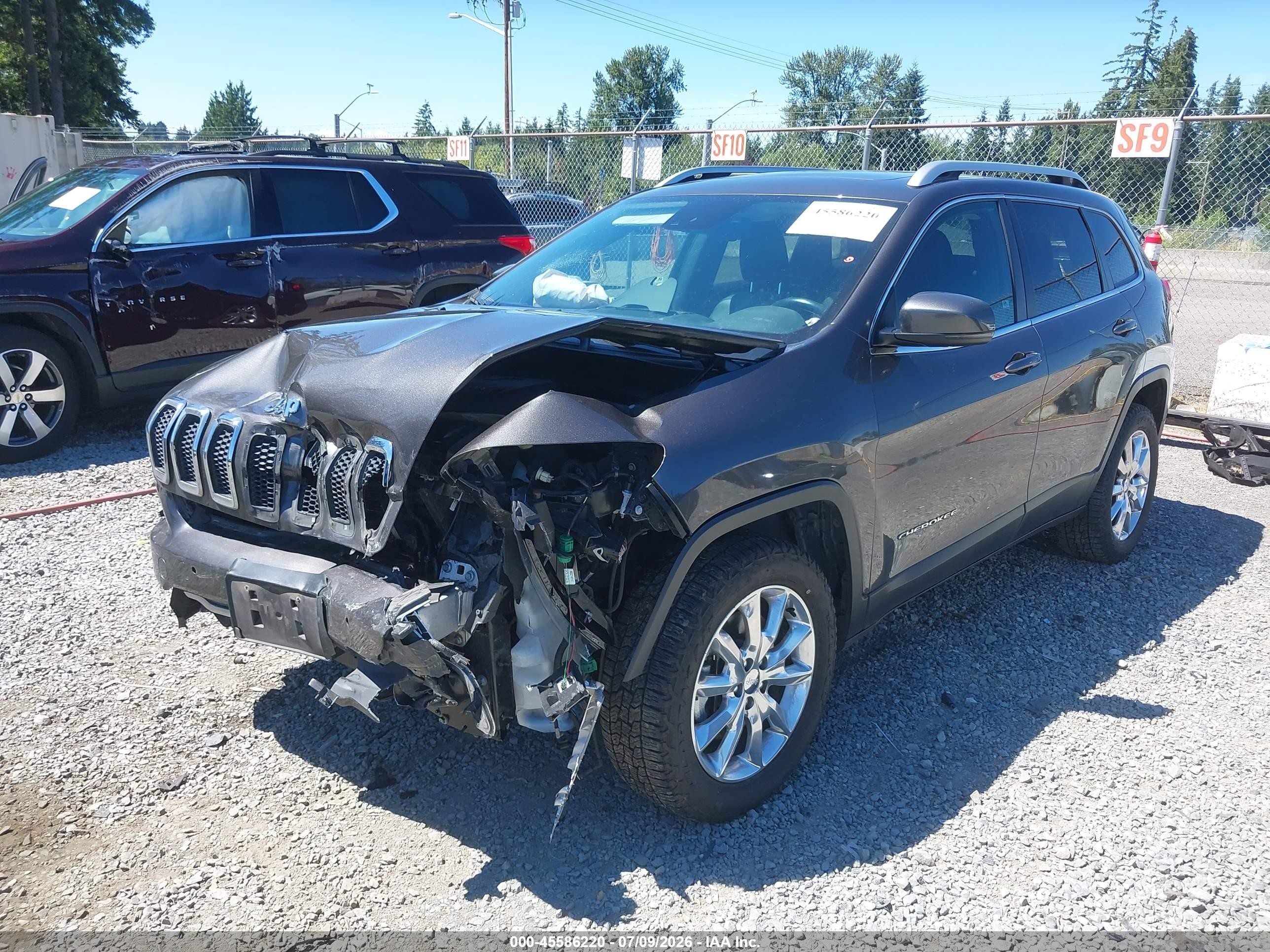 2014 Jeep Cherokee Limited Gray vin: 1C4PJMDS2EW242694