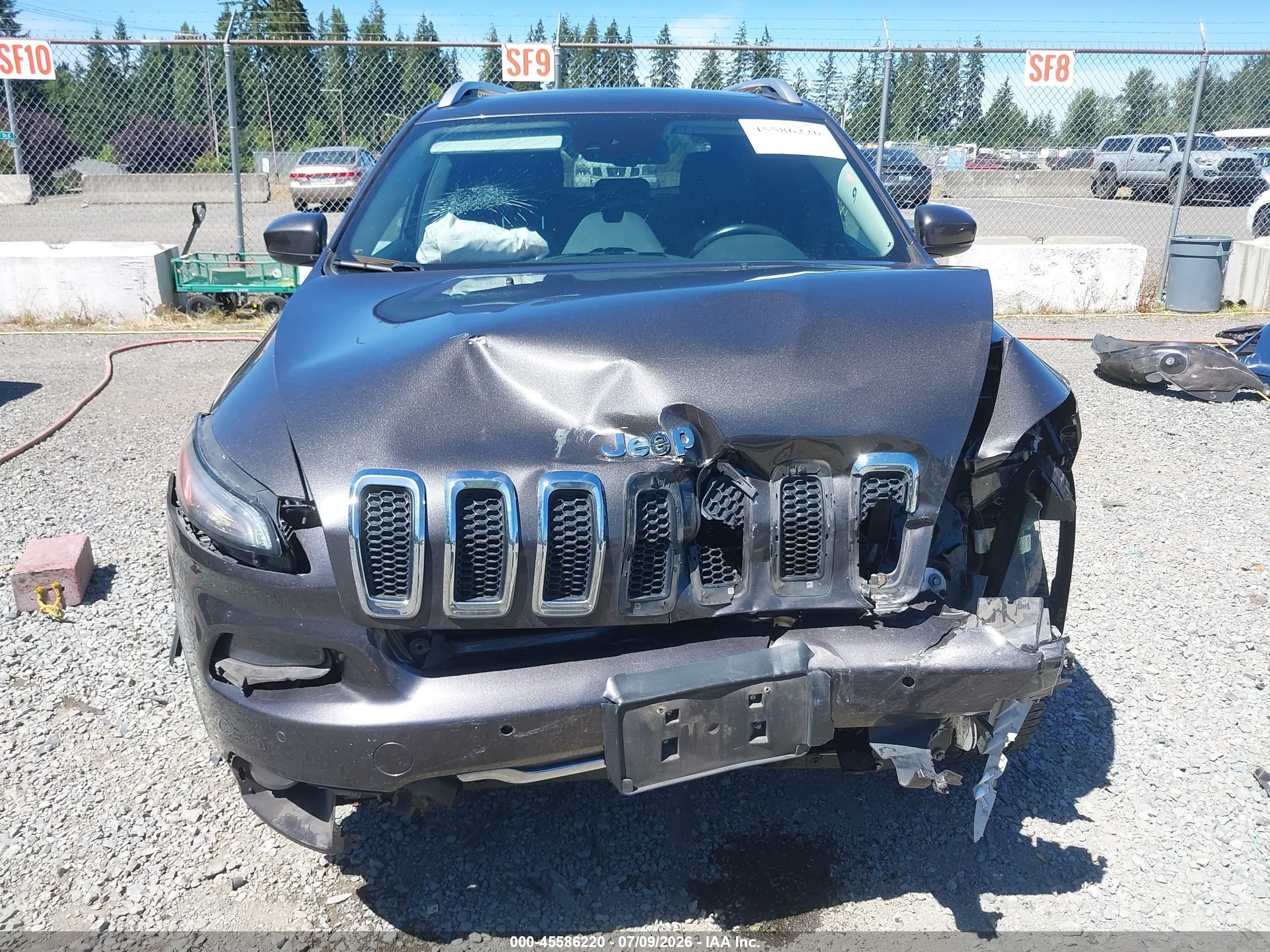 2014 Jeep Cherokee Limited Gray vin: 1C4PJMDS2EW242694
