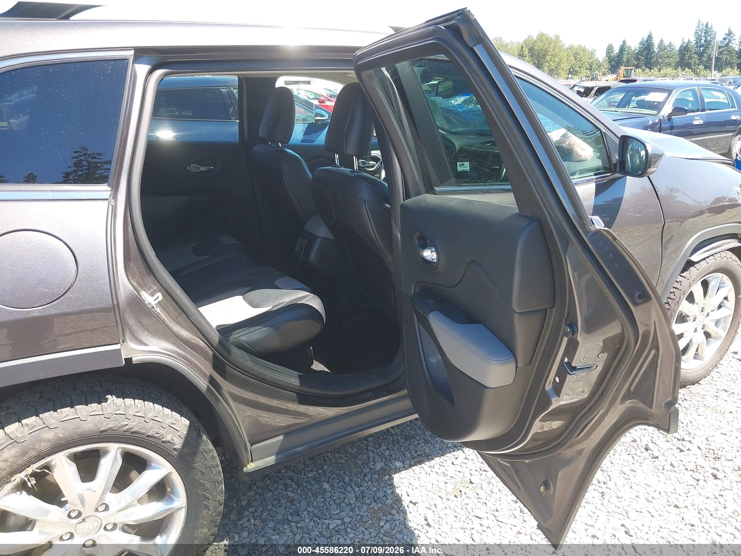 2014 Jeep Cherokee Limited Gray vin: 1C4PJMDS2EW242694