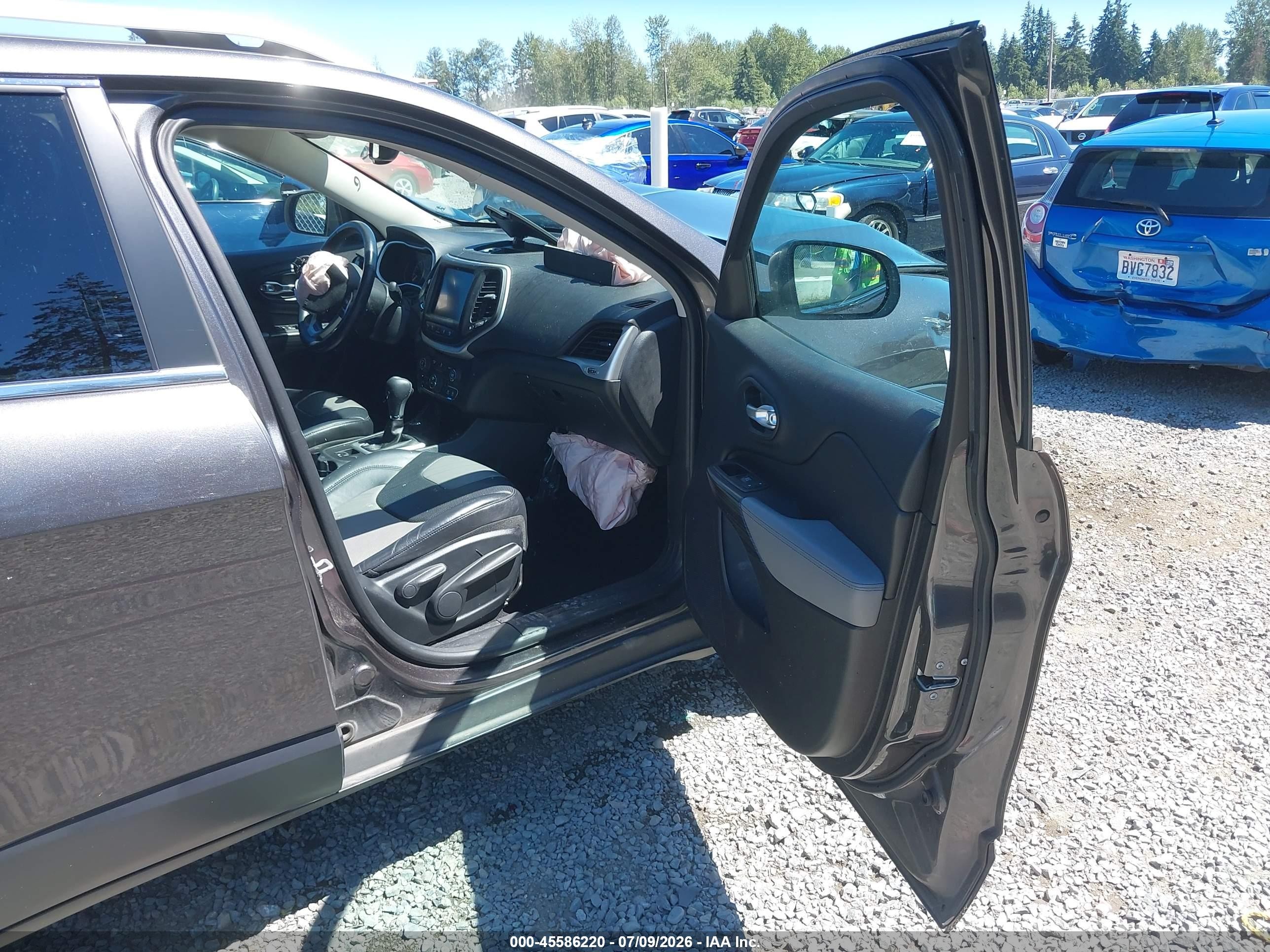 2014 Jeep Cherokee Limited Gray vin: 1C4PJMDS2EW242694