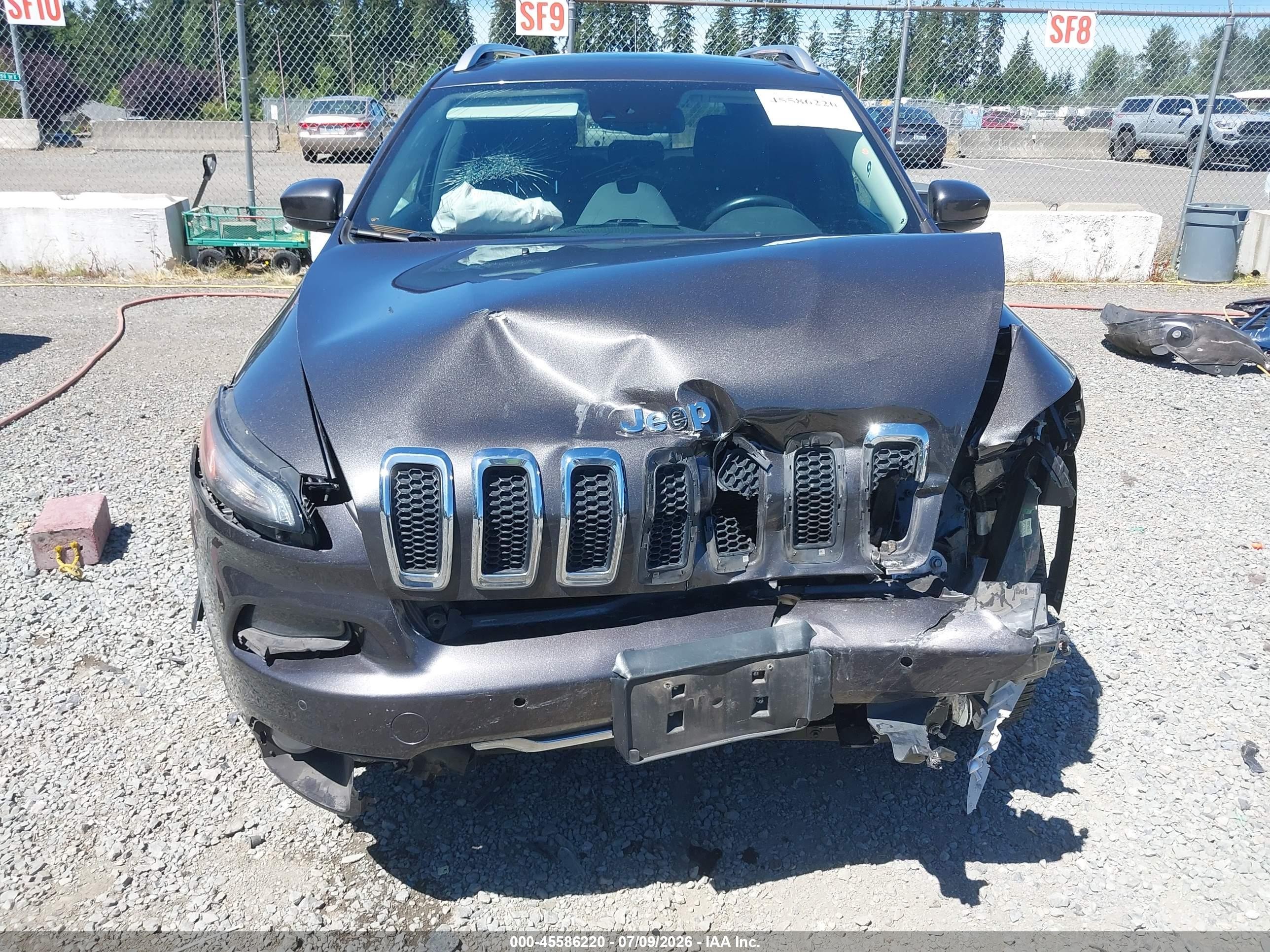 2014 Jeep Cherokee Limited Gray vin: 1C4PJMDS2EW242694