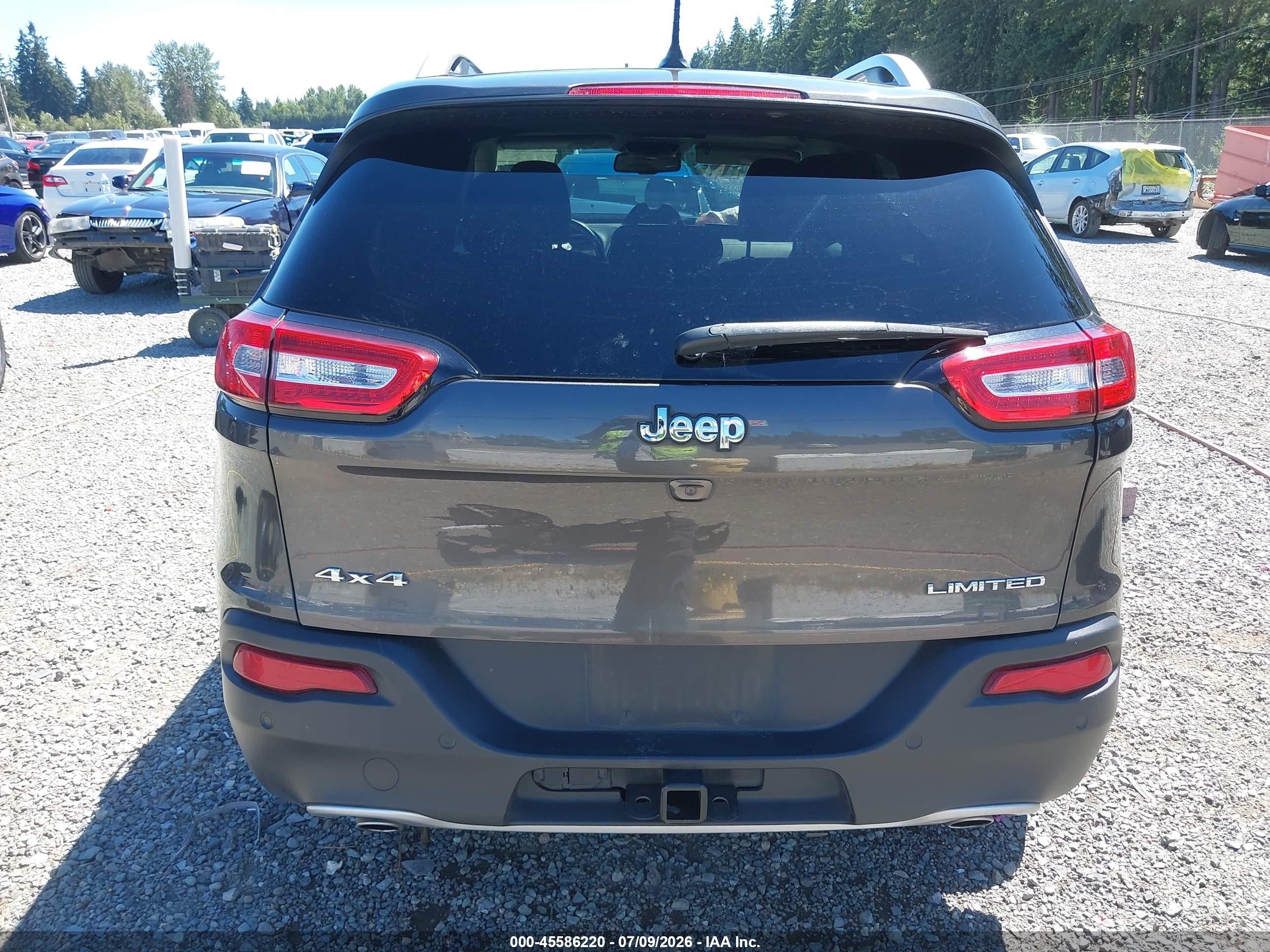 2014 Jeep Cherokee Limited Gray vin: 1C4PJMDS2EW242694
