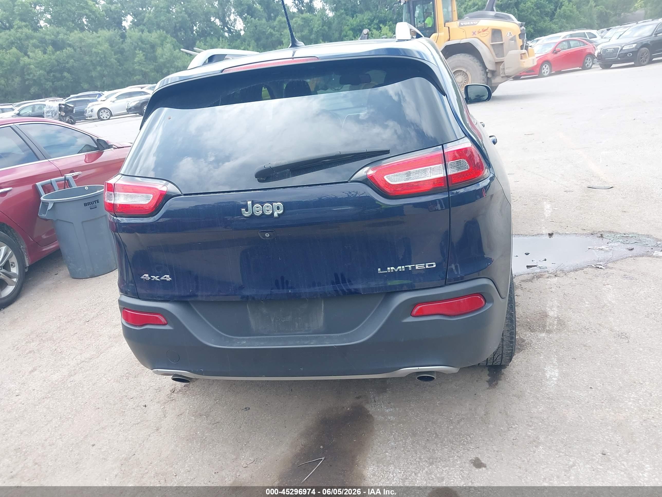 2014 Jeep Cherokee Limited Синий vin: 1C4PJMDS2EW259785