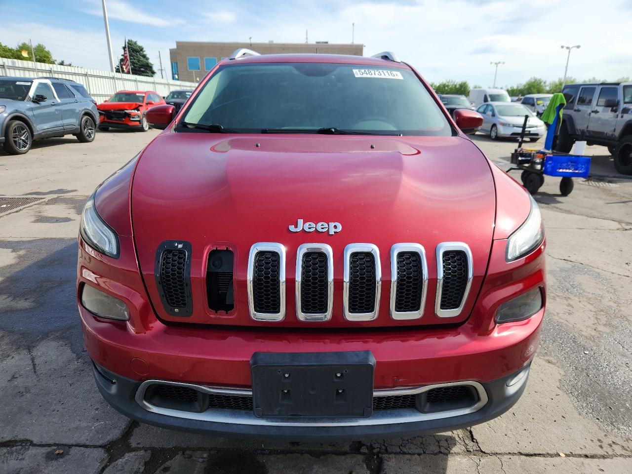 2015 Jeep Cherokee Limited Red vin: 1C4PJMDS2FW500875