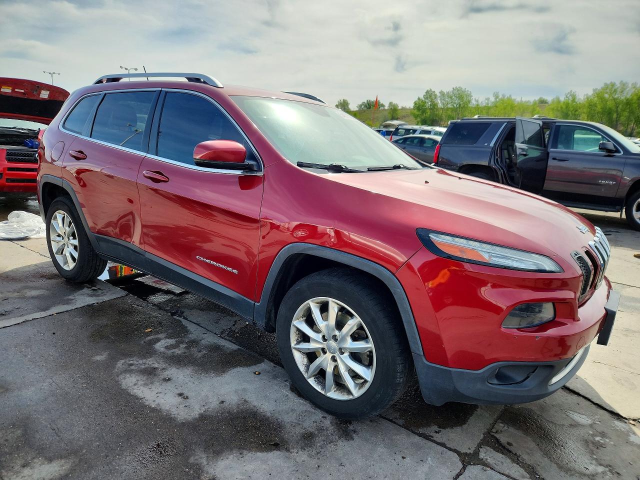 2015 Jeep Cherokee Limited Red vin: 1C4PJMDS2FW500875