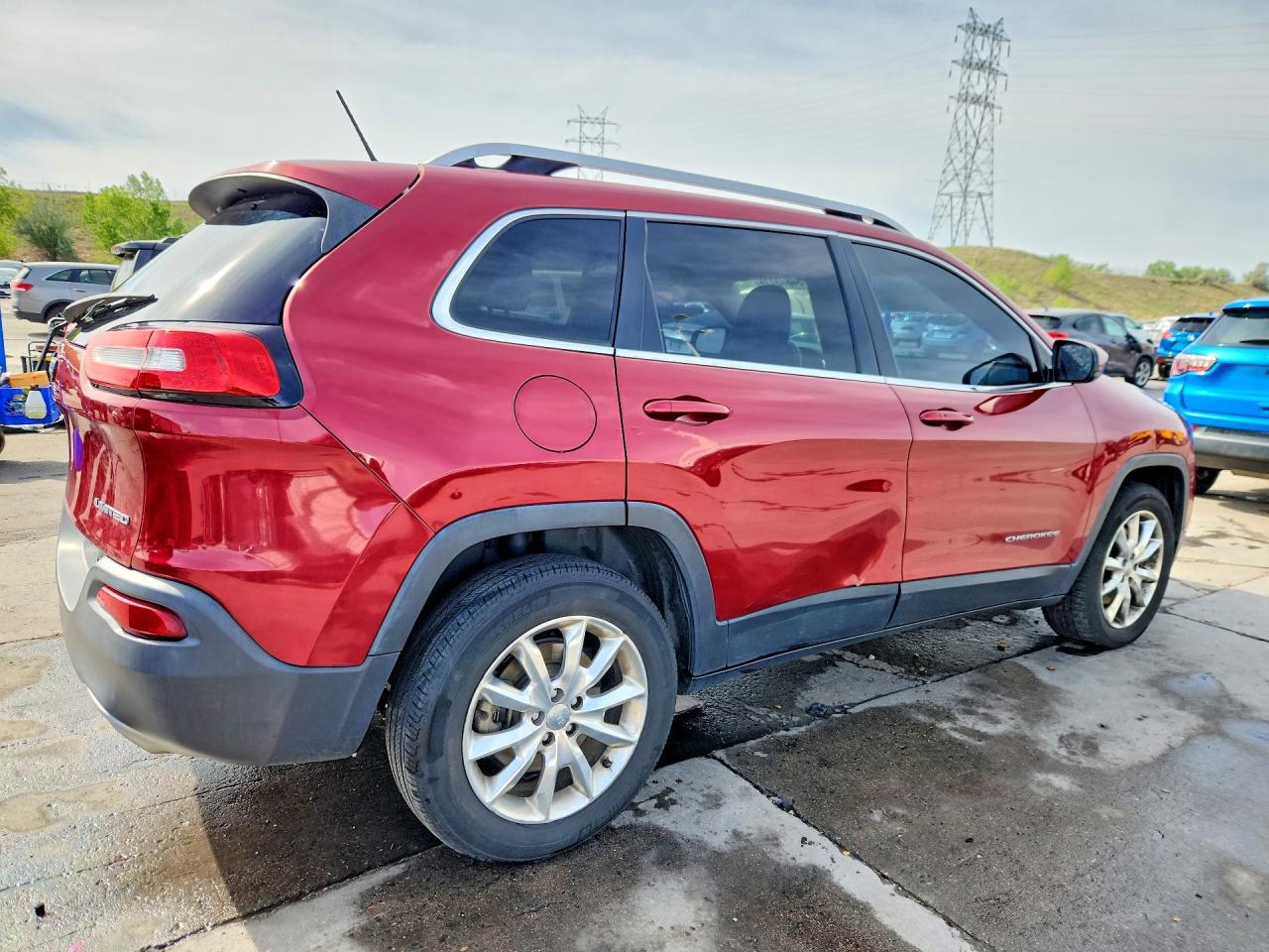 2015 Jeep Cherokee Limited Red vin: 1C4PJMDS2FW500875