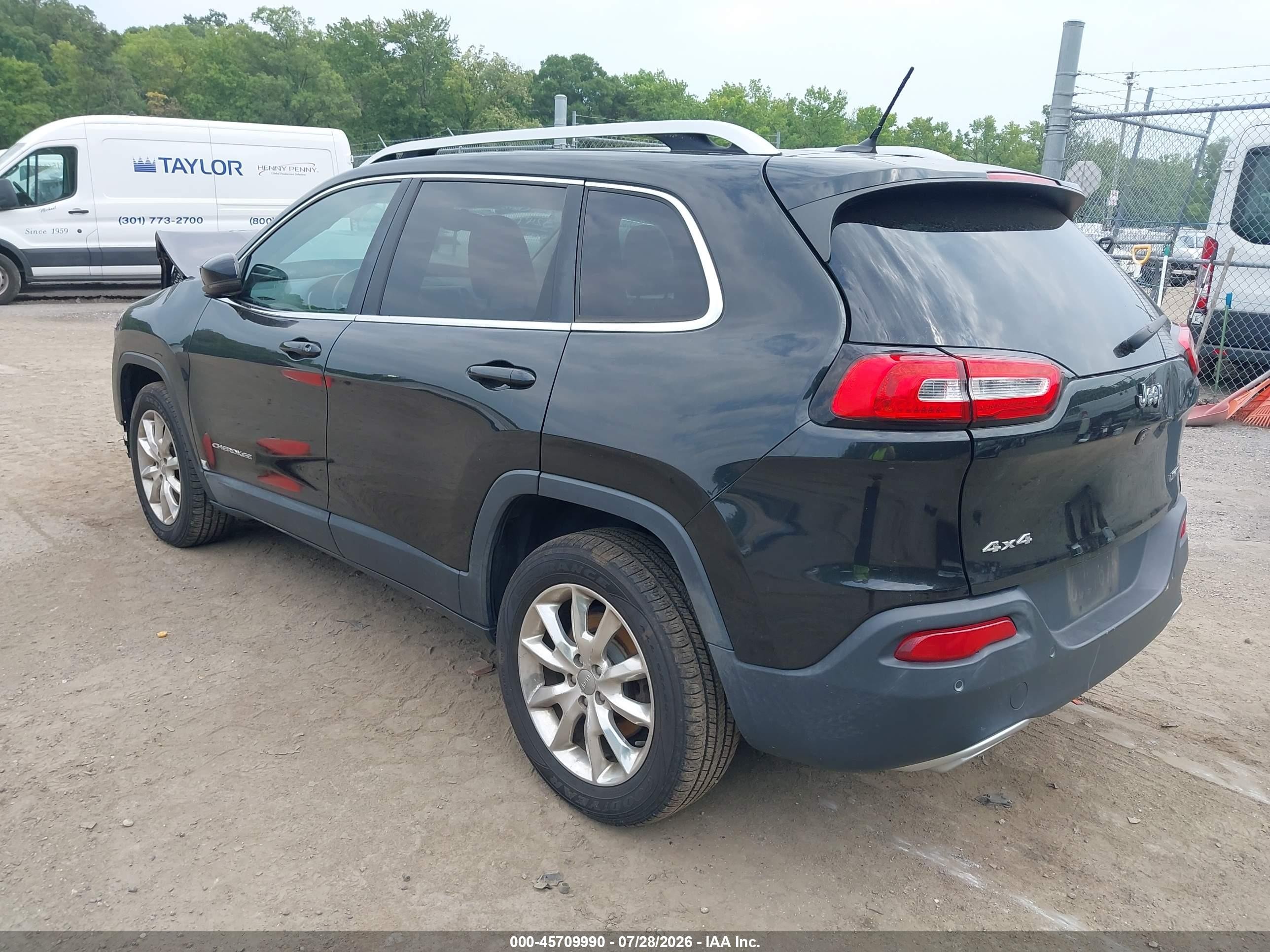 2015 Jeep Cherokee Limited Black vin: 1C4PJMDS2FW563247