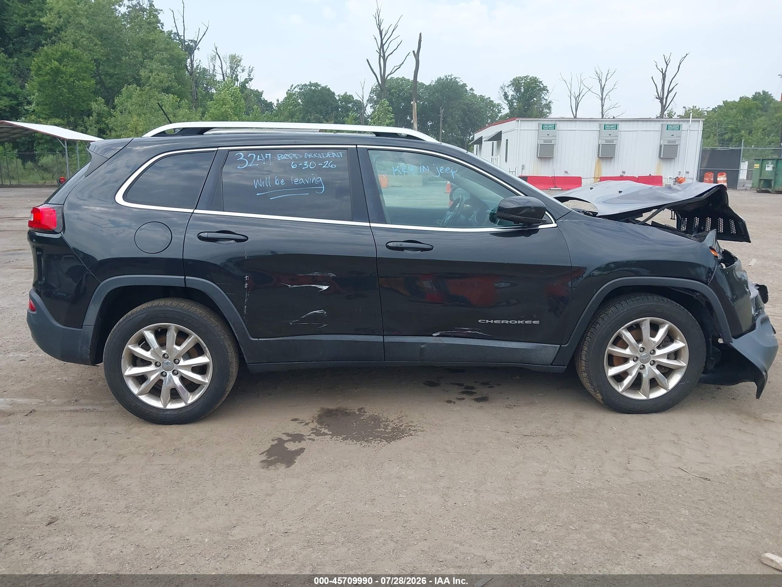 2015 Jeep Cherokee Limited Black vin: 1C4PJMDS2FW563247