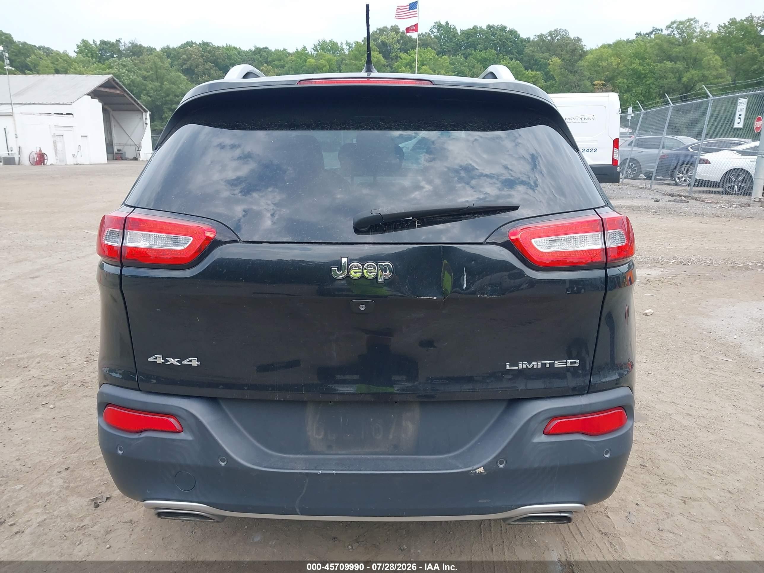 2015 Jeep Cherokee Limited Black vin: 1C4PJMDS2FW563247