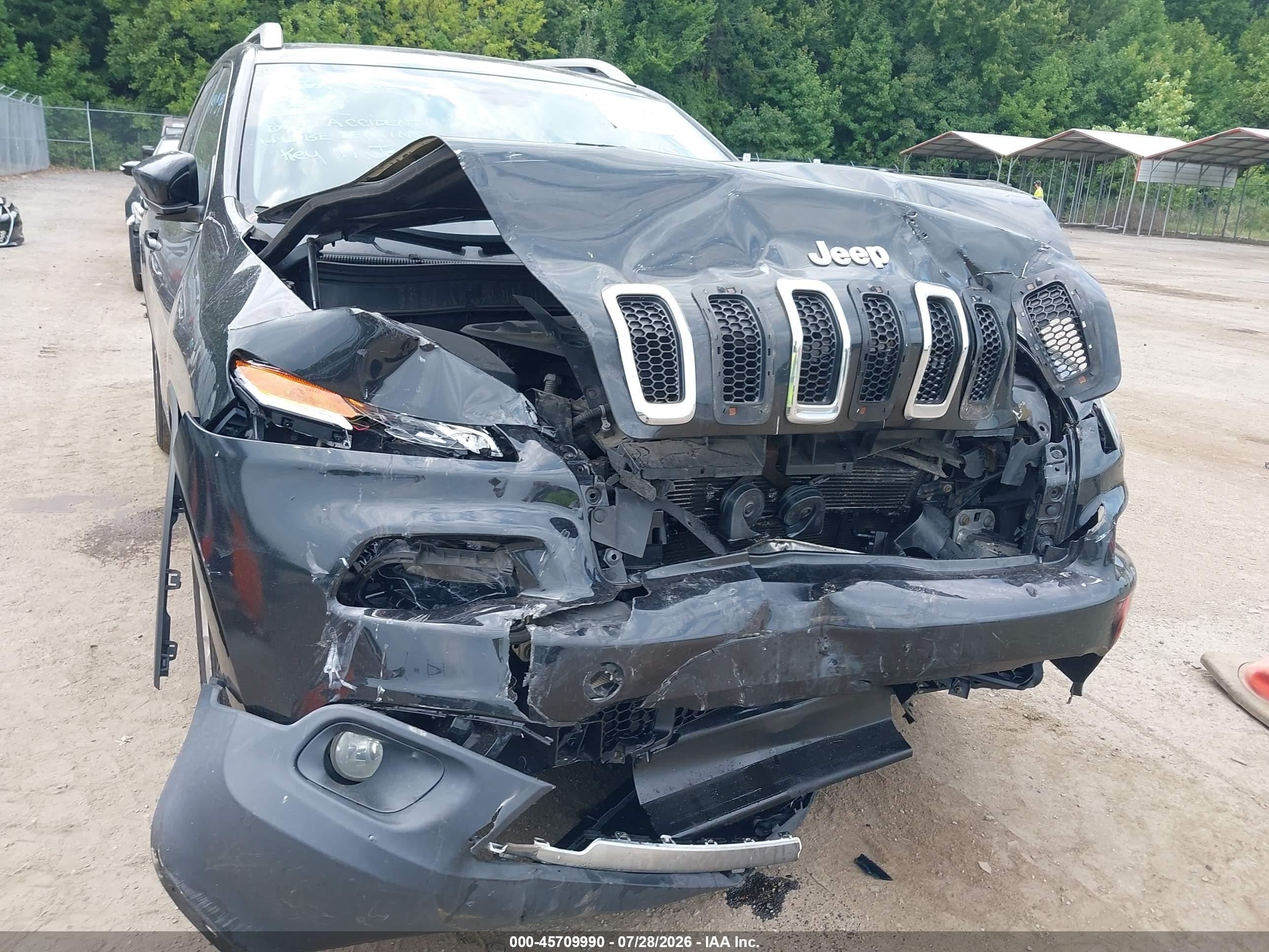 2015 Jeep Cherokee Limited Black vin: 1C4PJMDS2FW563247