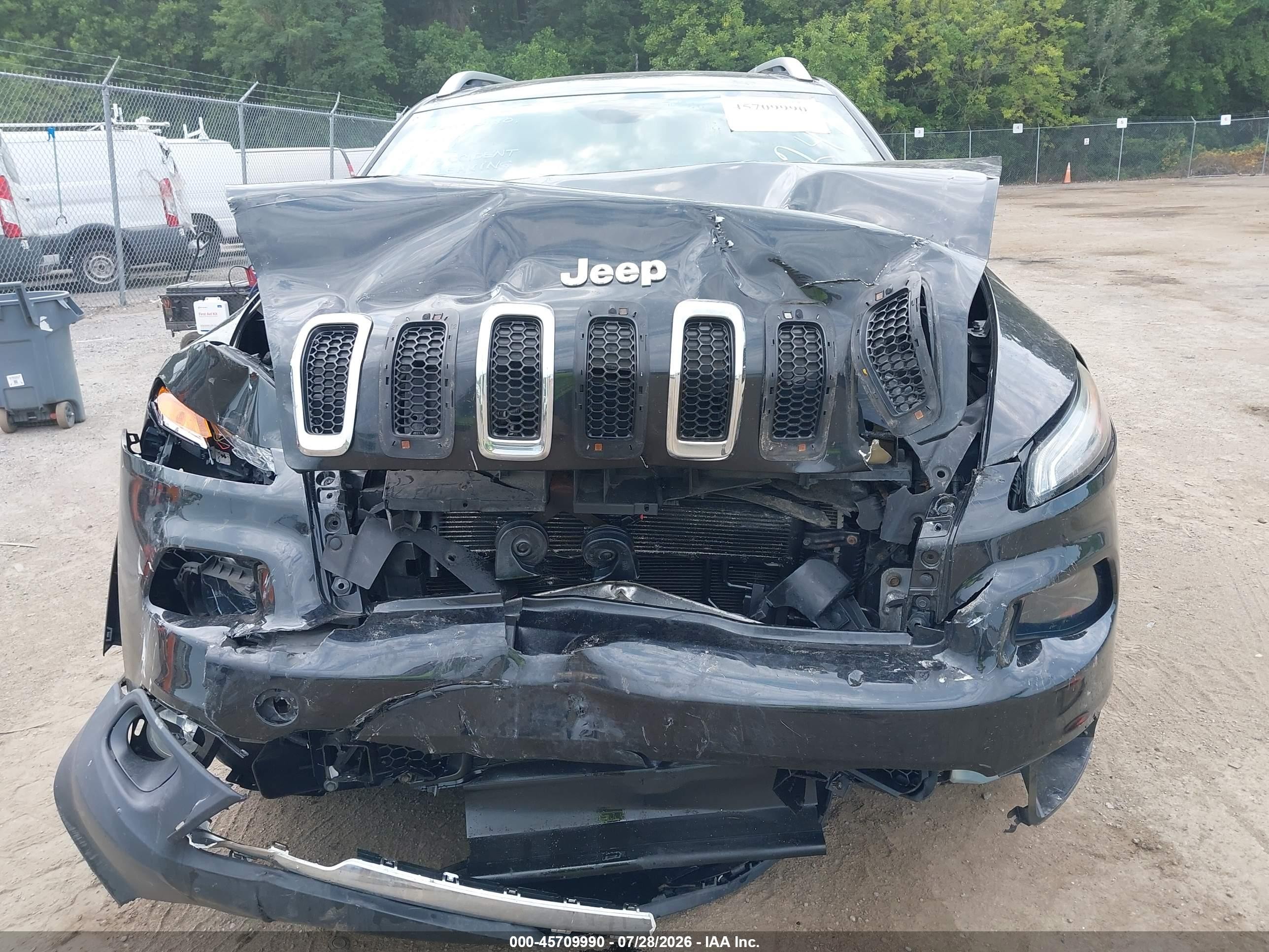 2015 Jeep Cherokee Limited Black vin: 1C4PJMDS2FW563247