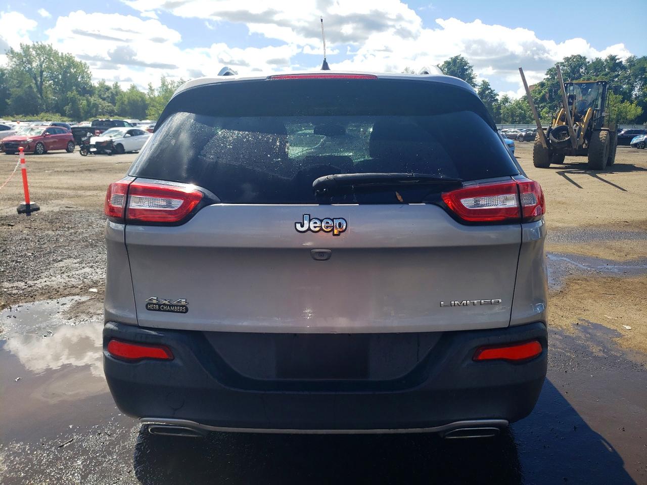 2015 Jeep Cherokee Limited Silver vin: 1C4PJMDS2FW582218