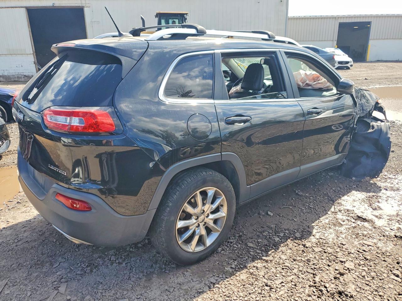 2015 Jeep Cherokee Limited Black vin: 1C4PJMDS2FW604217