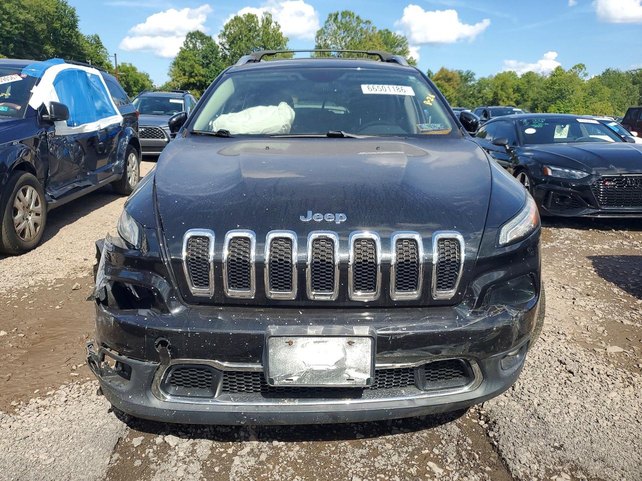2015 Jeep Cherokee Limited Black vin: 1C4PJMDS2FW604217