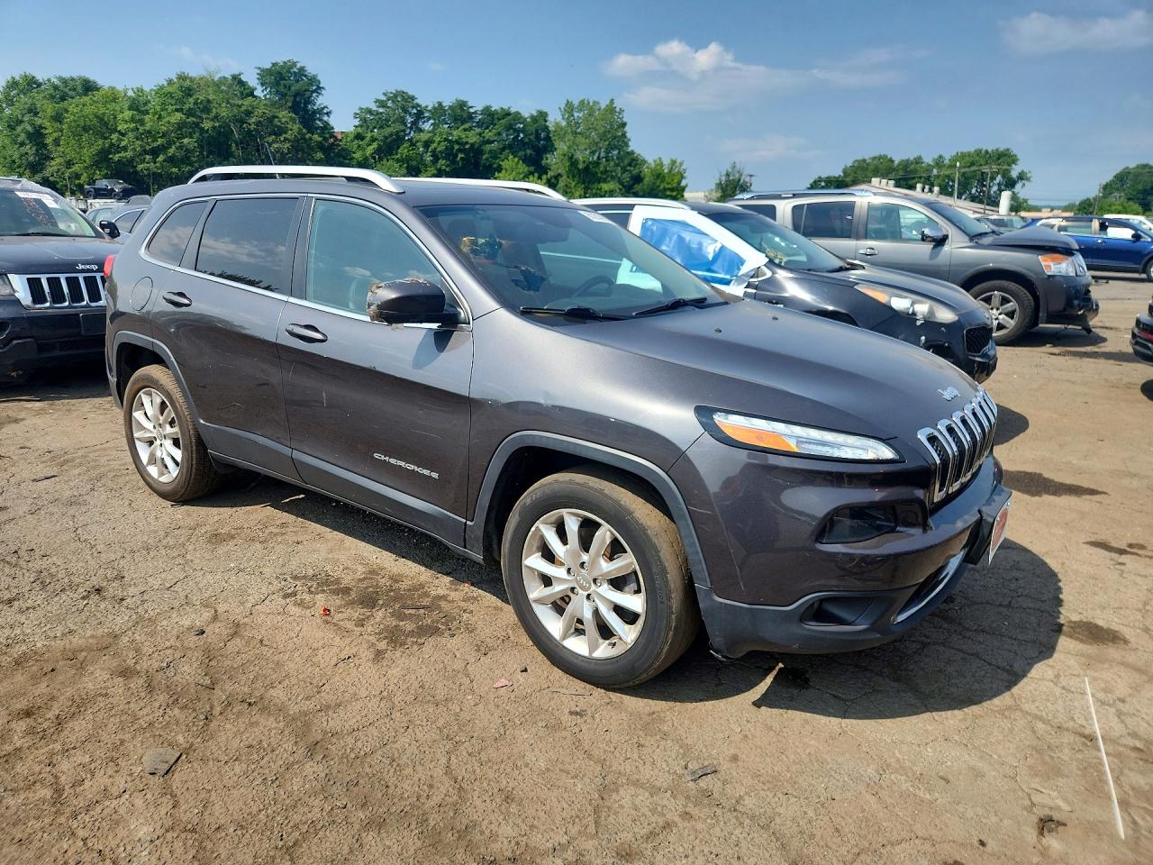 2015 Jeep Cherokee Limited Черный vin: 1C4PJMDS2FW654079