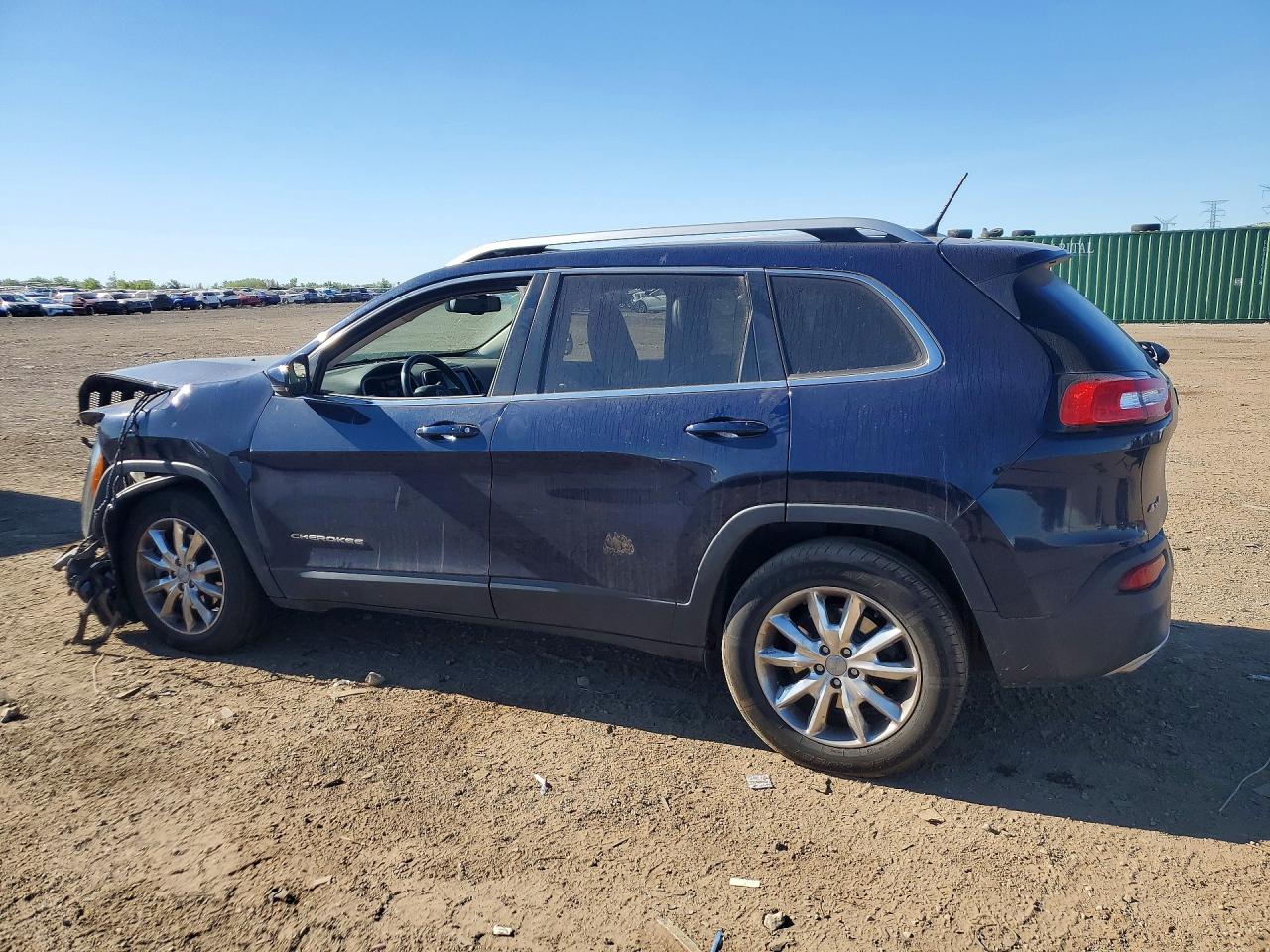 2015 Jeep Cherokee Limited Blue vin: 1C4PJMDS2FW685414