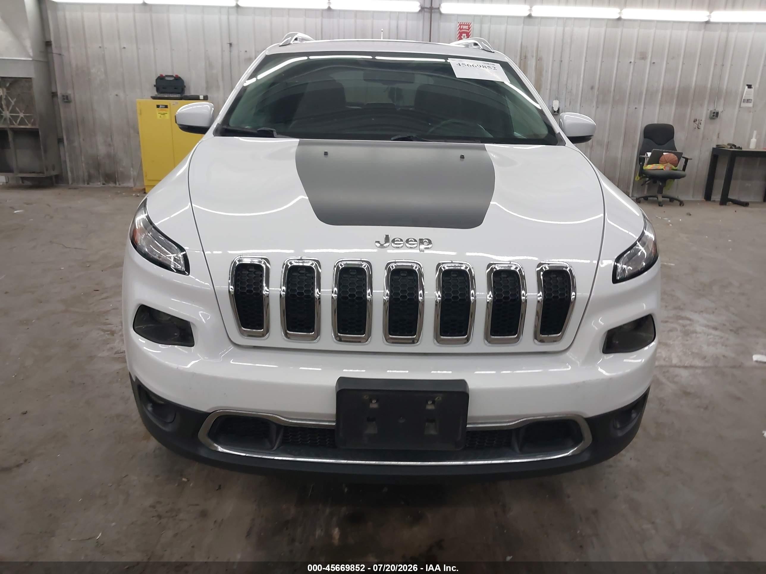 2015 Jeep Cherokee Limited White vin: 1C4PJMDS2FW688247