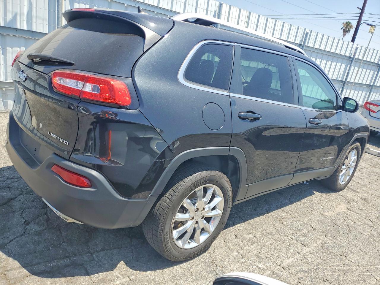 2015 Jeep Cherokee Limited Black vin: 1C4PJMDS2FW699099