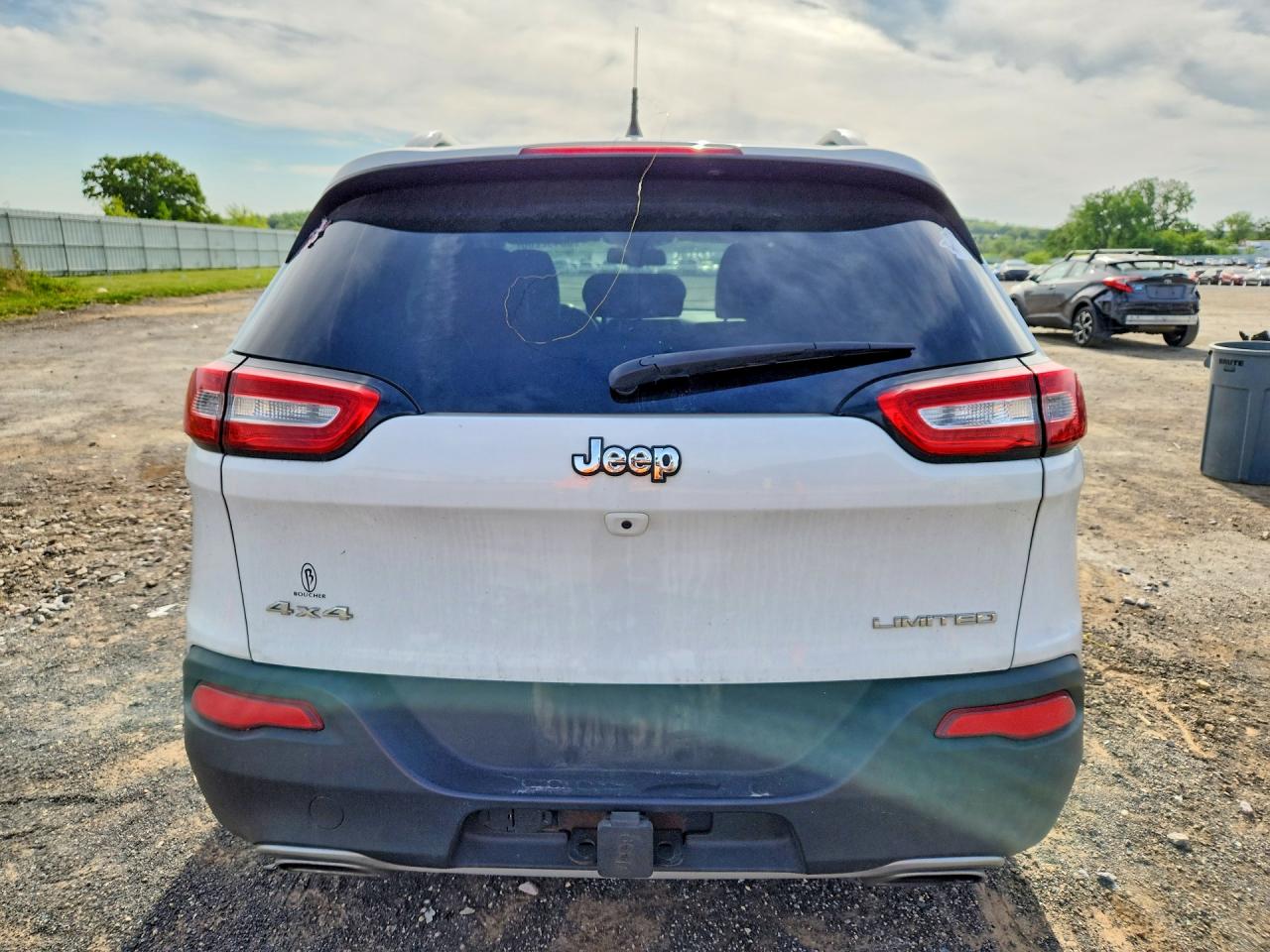 2015 Jeep Cherokee Limited White vin: 1C4PJMDS2FW729167