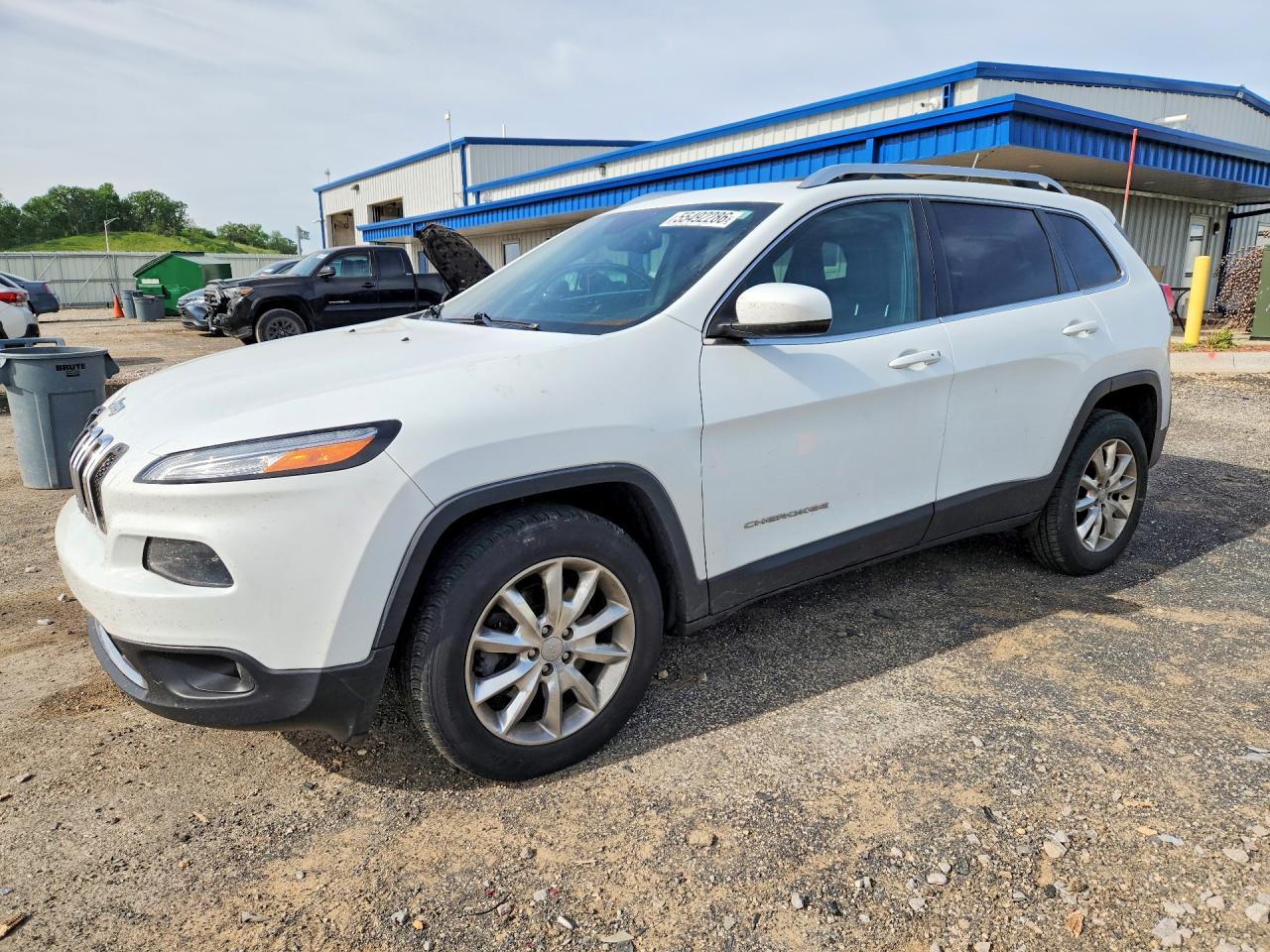 2015 Jeep Cherokee Limited White vin: 1C4PJMDS2FW729167