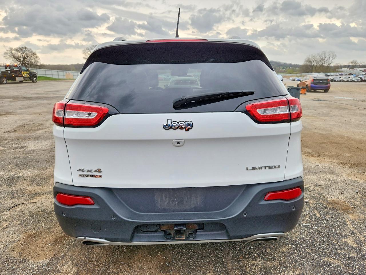 2015 Jeep Cherokee Limited White vin: 1C4PJMDS2FW729668