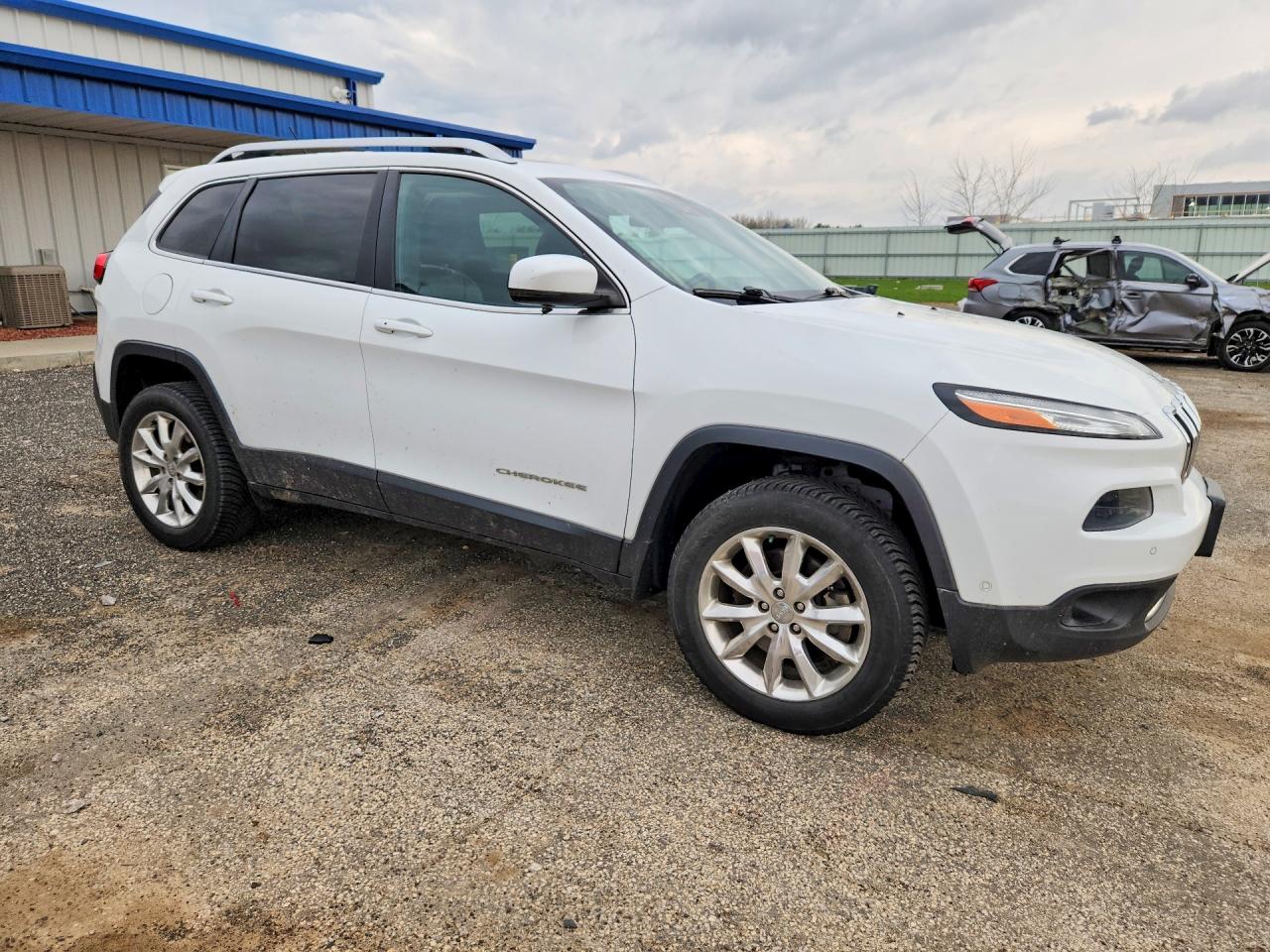 2015 Jeep Cherokee Limited White vin: 1C4PJMDS2FW729668