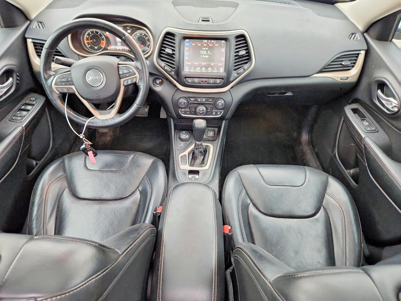 2015 Jeep Cherokee Limited White vin: 1C4PJMDS2FW729668