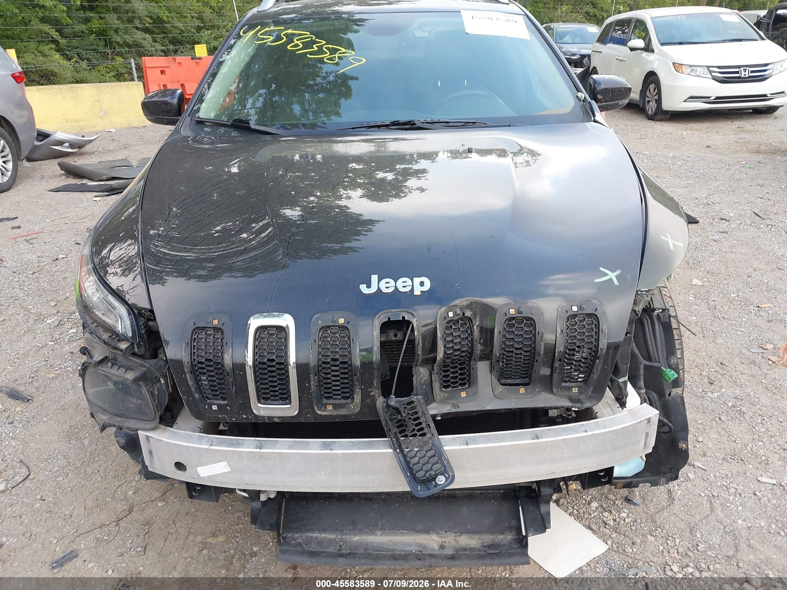 2015 Jeep Cherokee Limited Black vin: 1C4PJMDS2FW729864