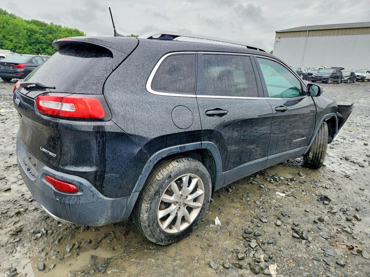 2016 Jeep Cherokee Limited Black vin: 1C4PJMDS2GW301035