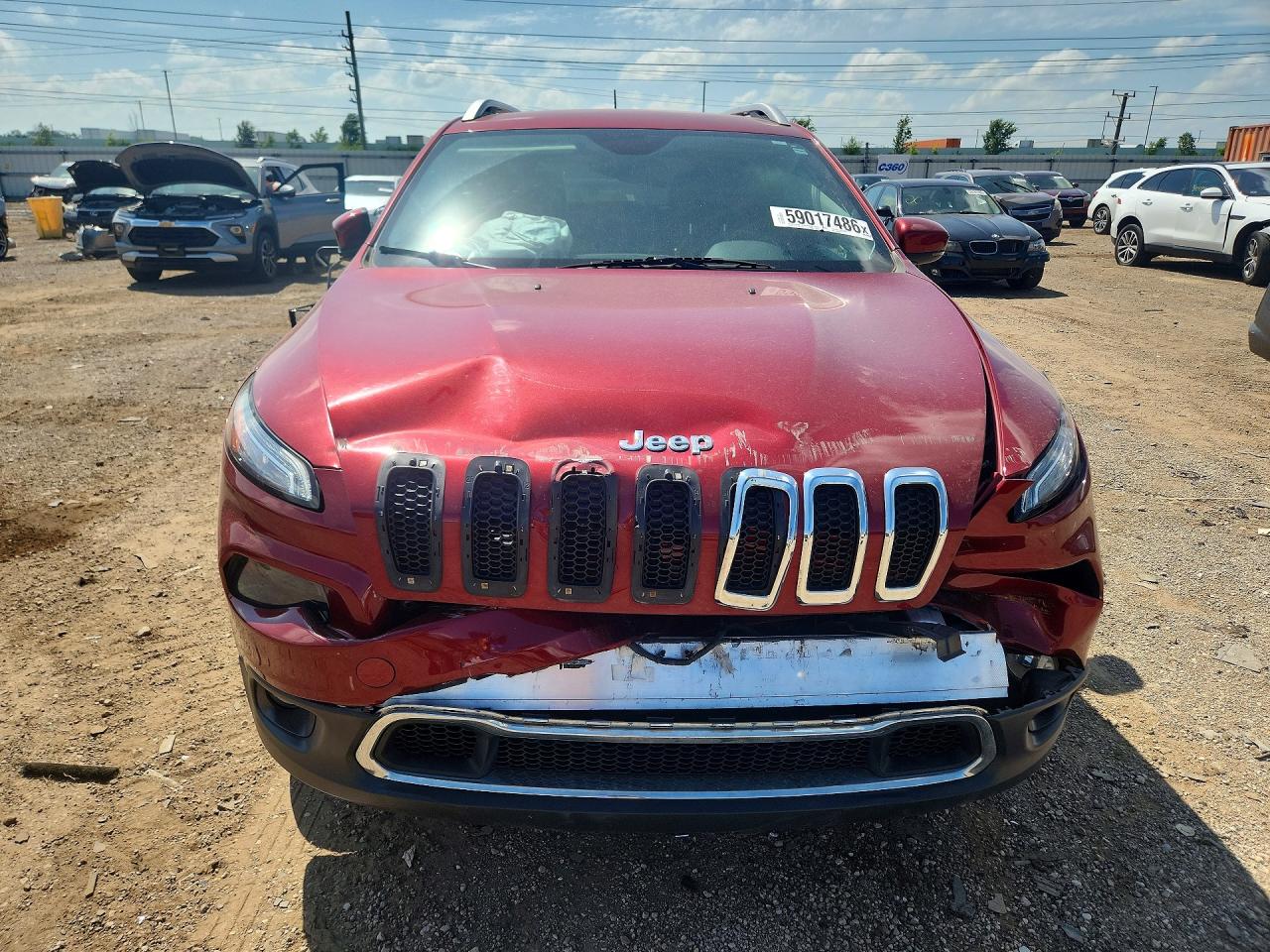 2014 Jeep Cherokee Limited Red vin: 1C4PJMDS3EW132060