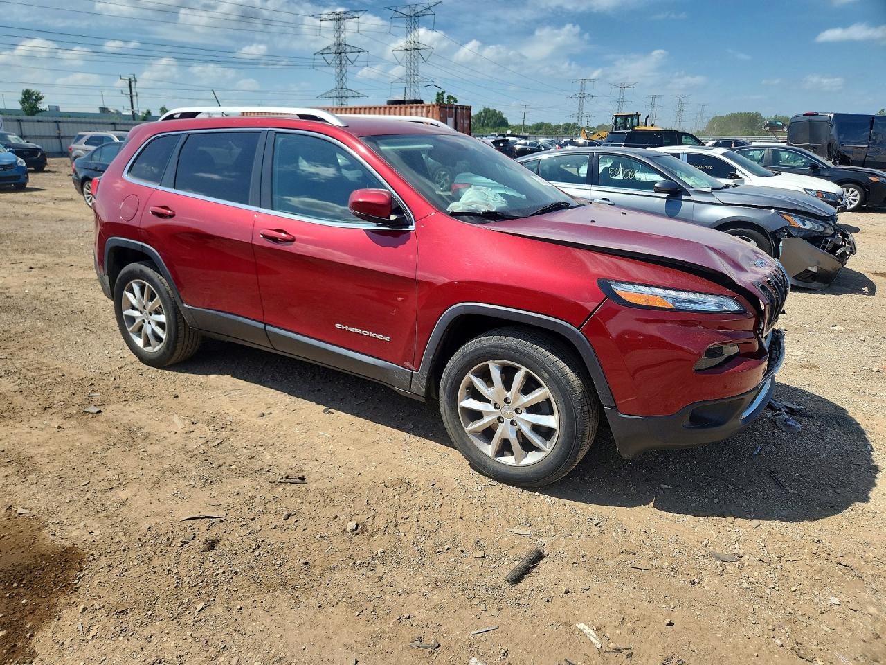 2014 Jeep Cherokee Limited Red vin: 1C4PJMDS3EW132060