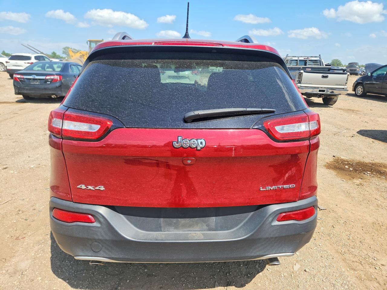2014 Jeep Cherokee Limited Red vin: 1C4PJMDS3EW132060