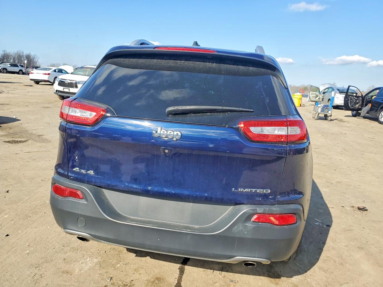2014 Jeep Cherokee Limited Blue vin: 1C4PJMDS3EW170999