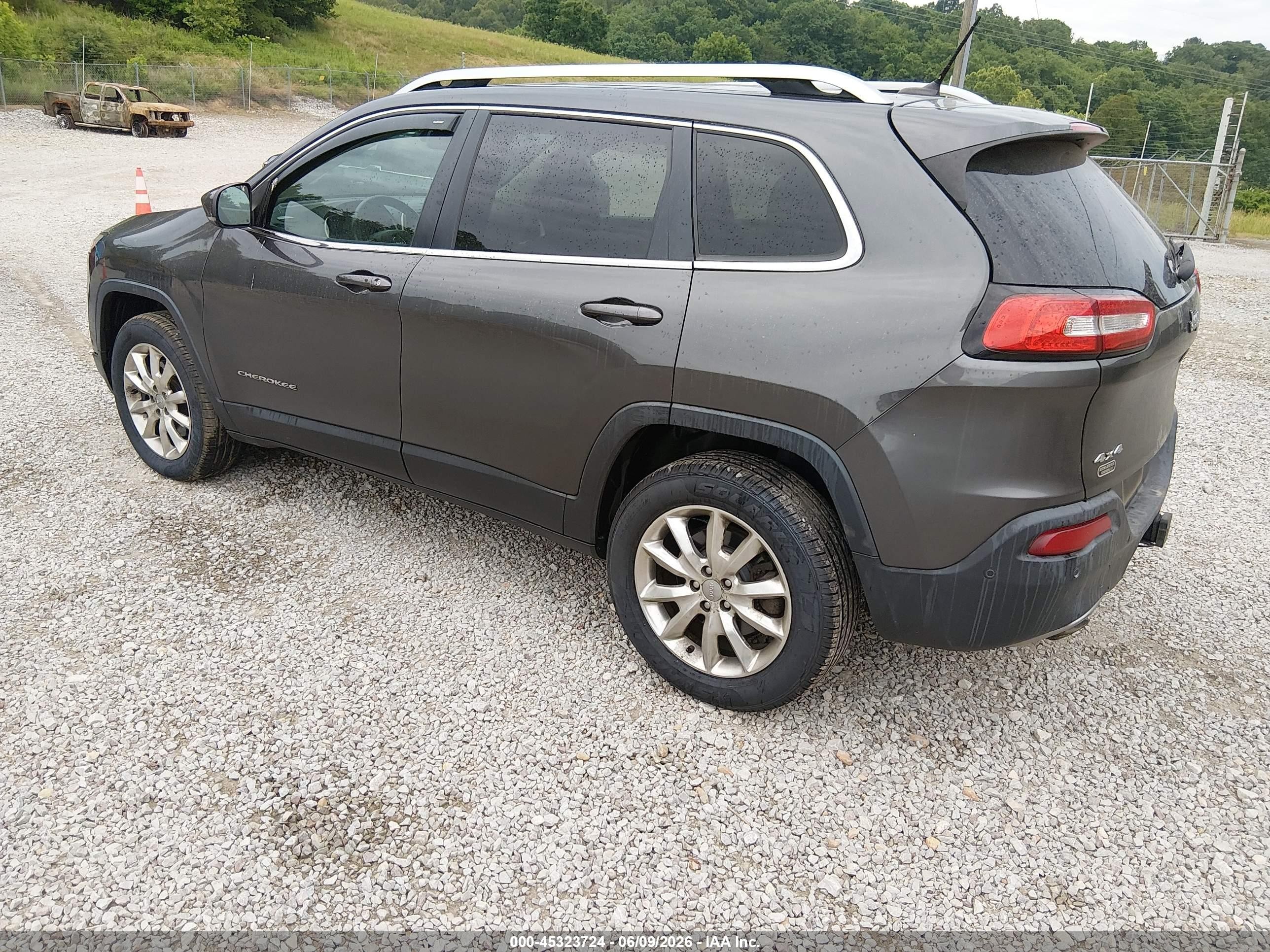 2014 Jeep Cherokee Limited Green vin: 1C4PJMDS3EW174535