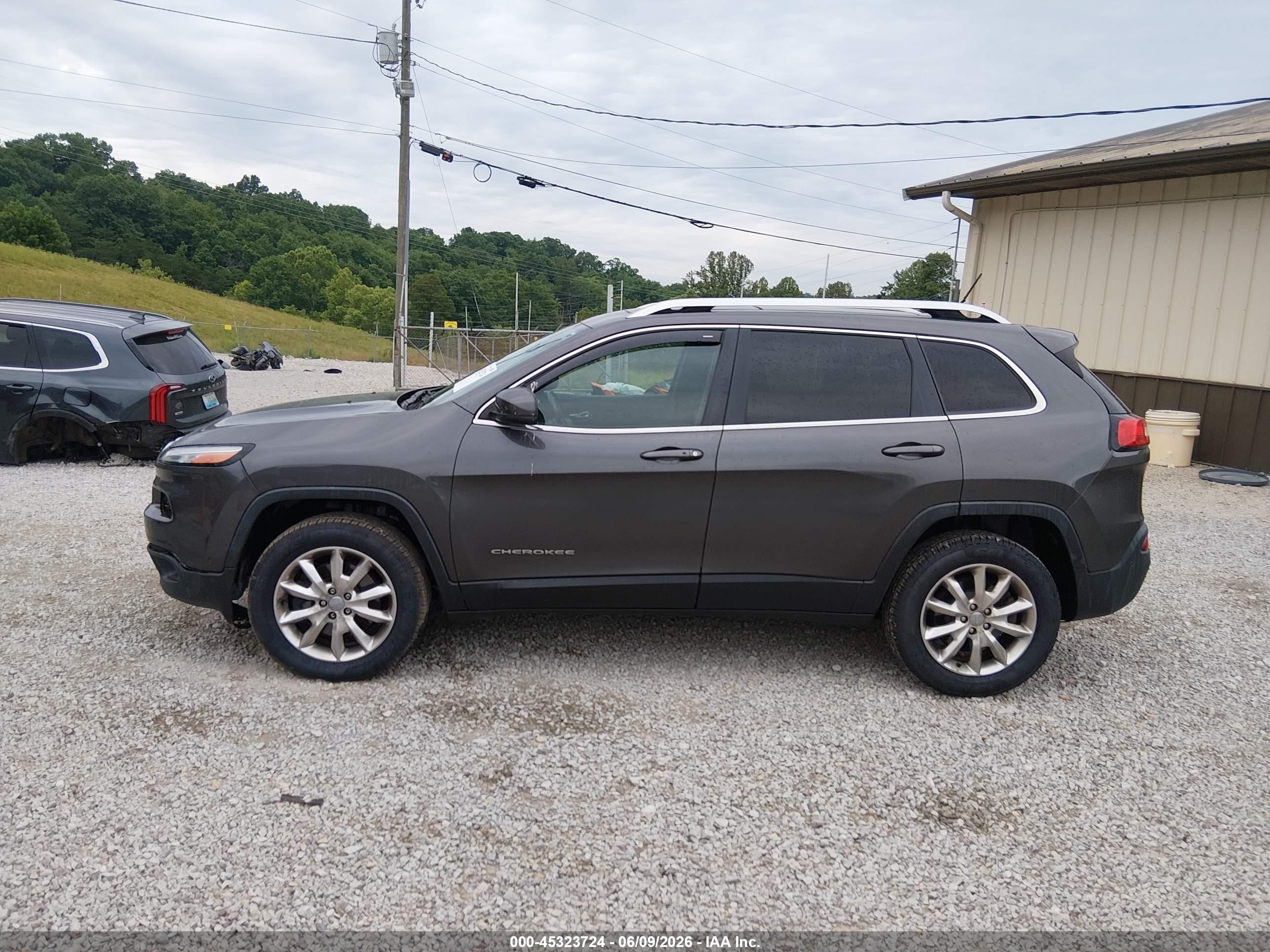 2014 Jeep Cherokee Limited Green vin: 1C4PJMDS3EW174535