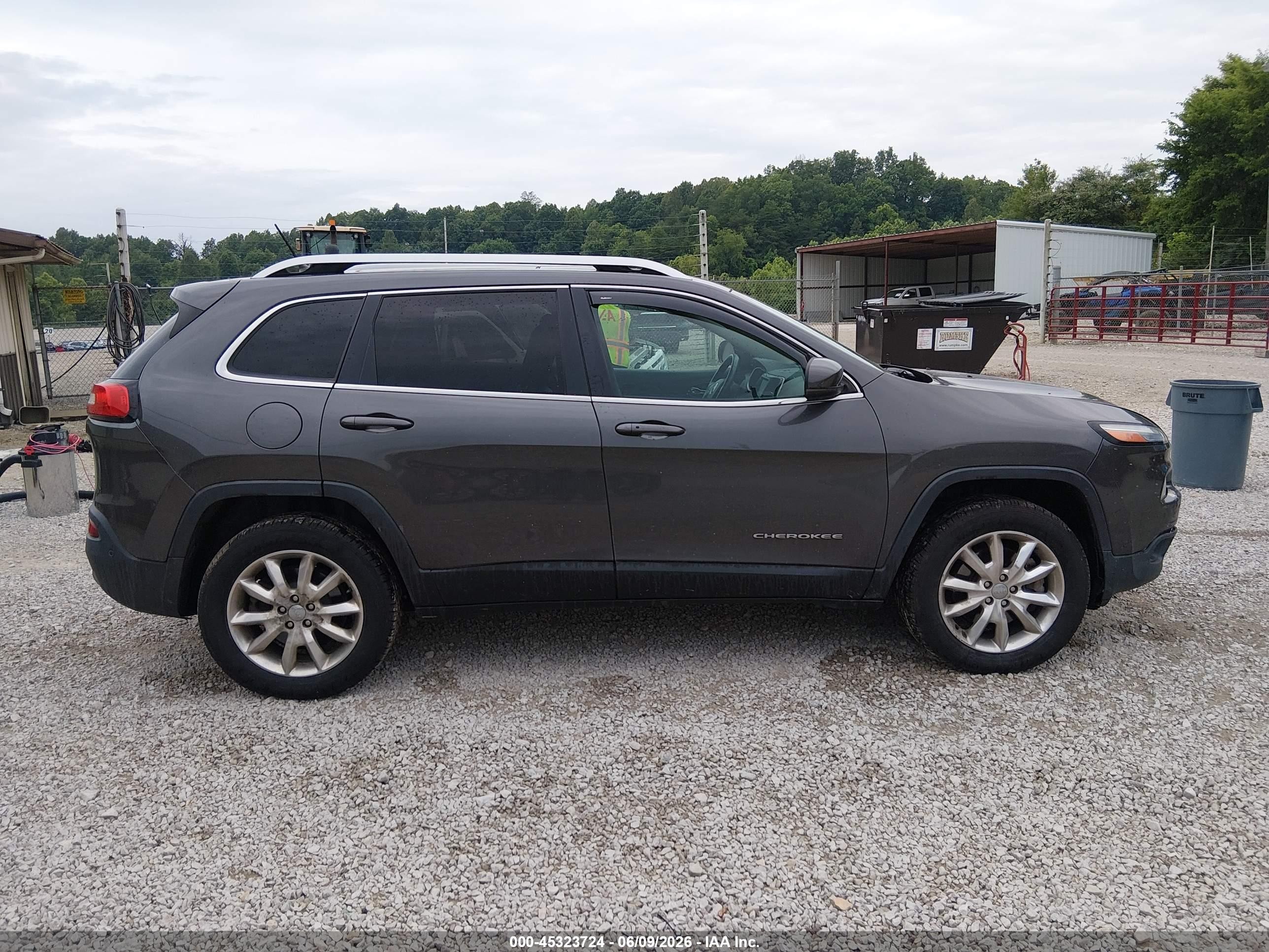 2014 Jeep Cherokee Limited Green vin: 1C4PJMDS3EW174535