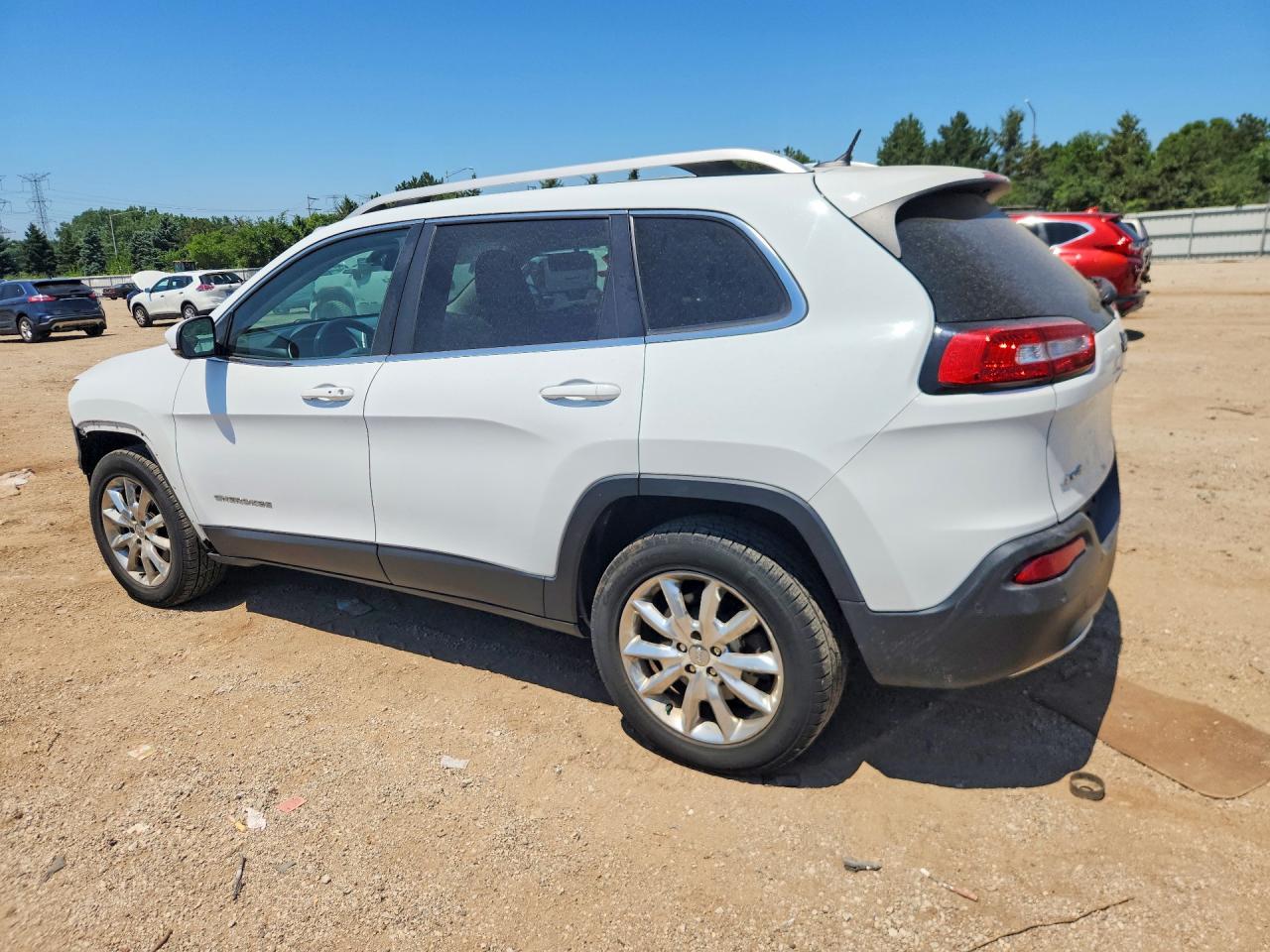 2014 Jeep Cherokee Limited White vin: 1C4PJMDS3EW185535