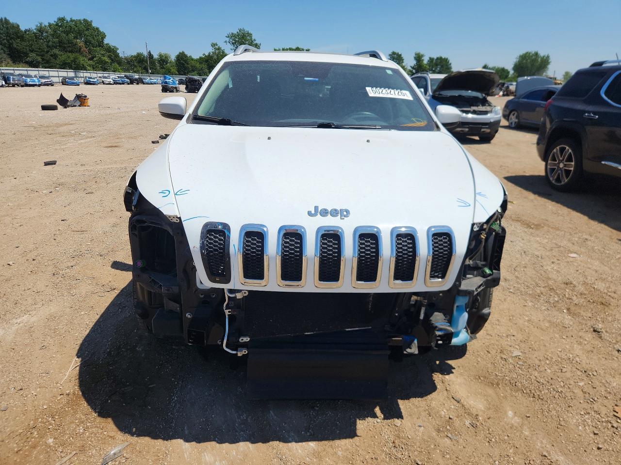 2014 Jeep Cherokee Limited White vin: 1C4PJMDS3EW185535