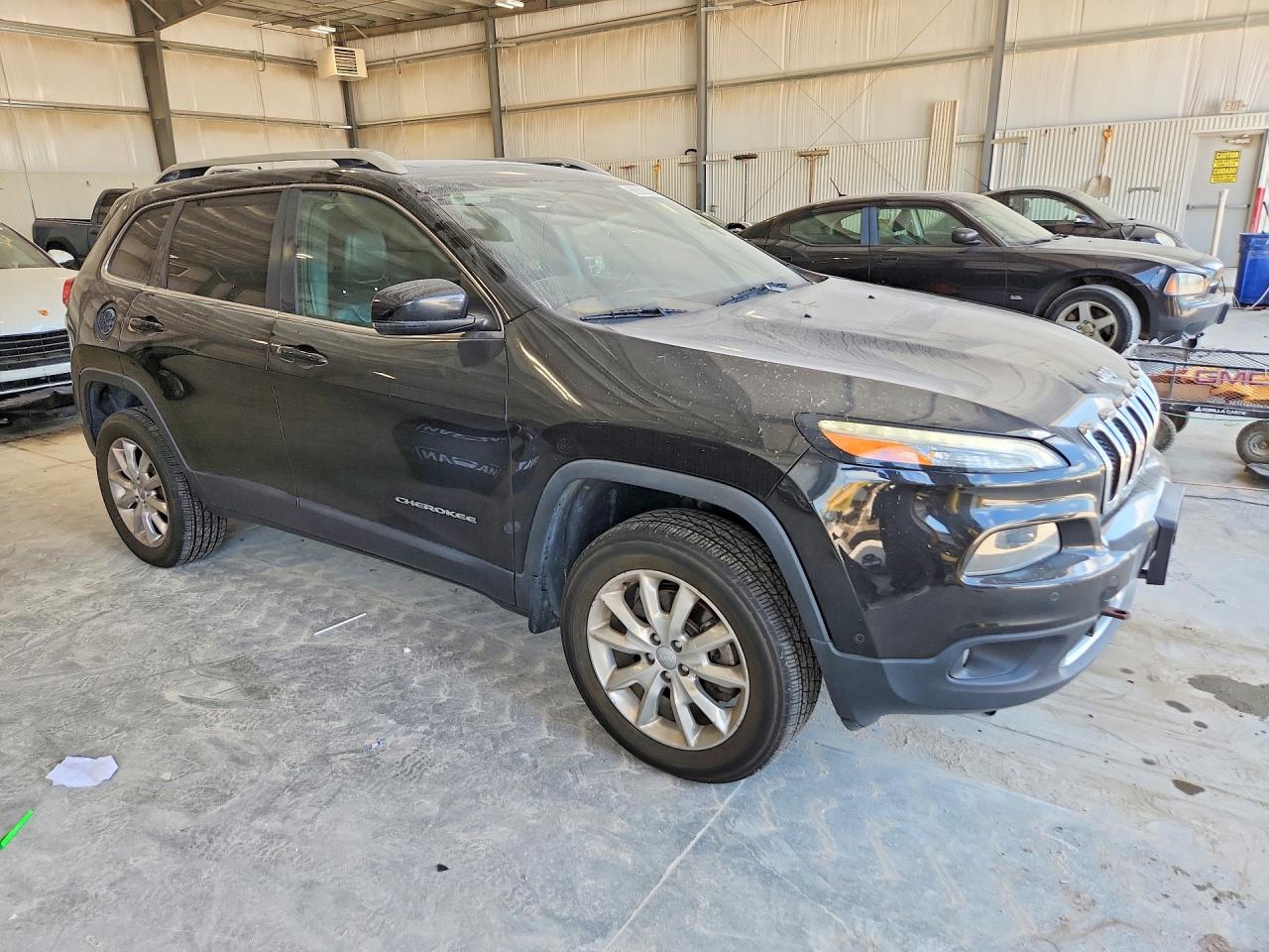 2014 Jeep Cherokee Limited Black vin: 1C4PJMDS3EW190427
