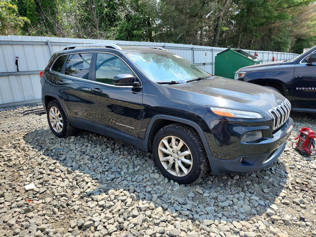 2014 Jeep Cherokee Limited Black vin: 1C4PJMDS3EW197765