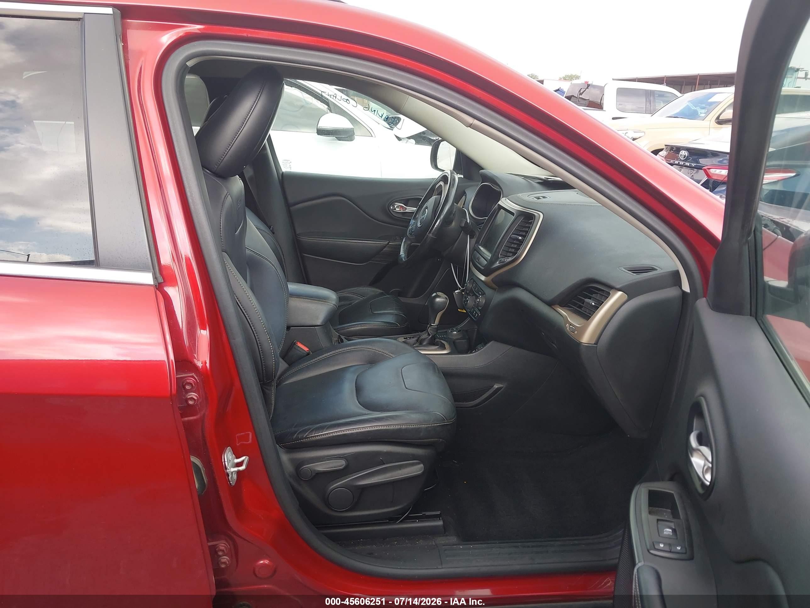 2014 Jeep Cherokee Limited Red vin: 1C4PJMDS3EW215505
