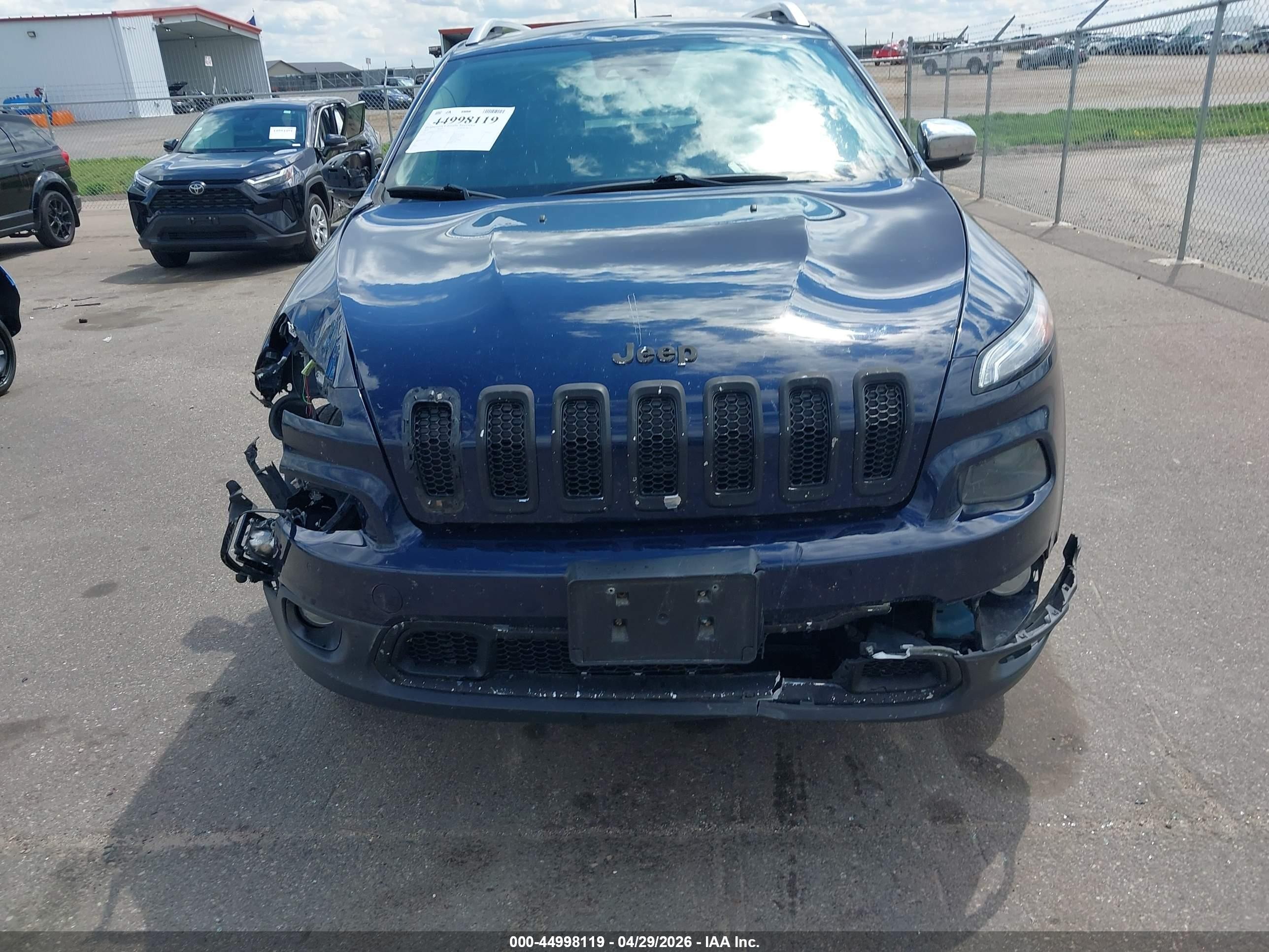 2014 Jeep Cherokee Limited Синий vin: 1C4PJMDS3EW227993