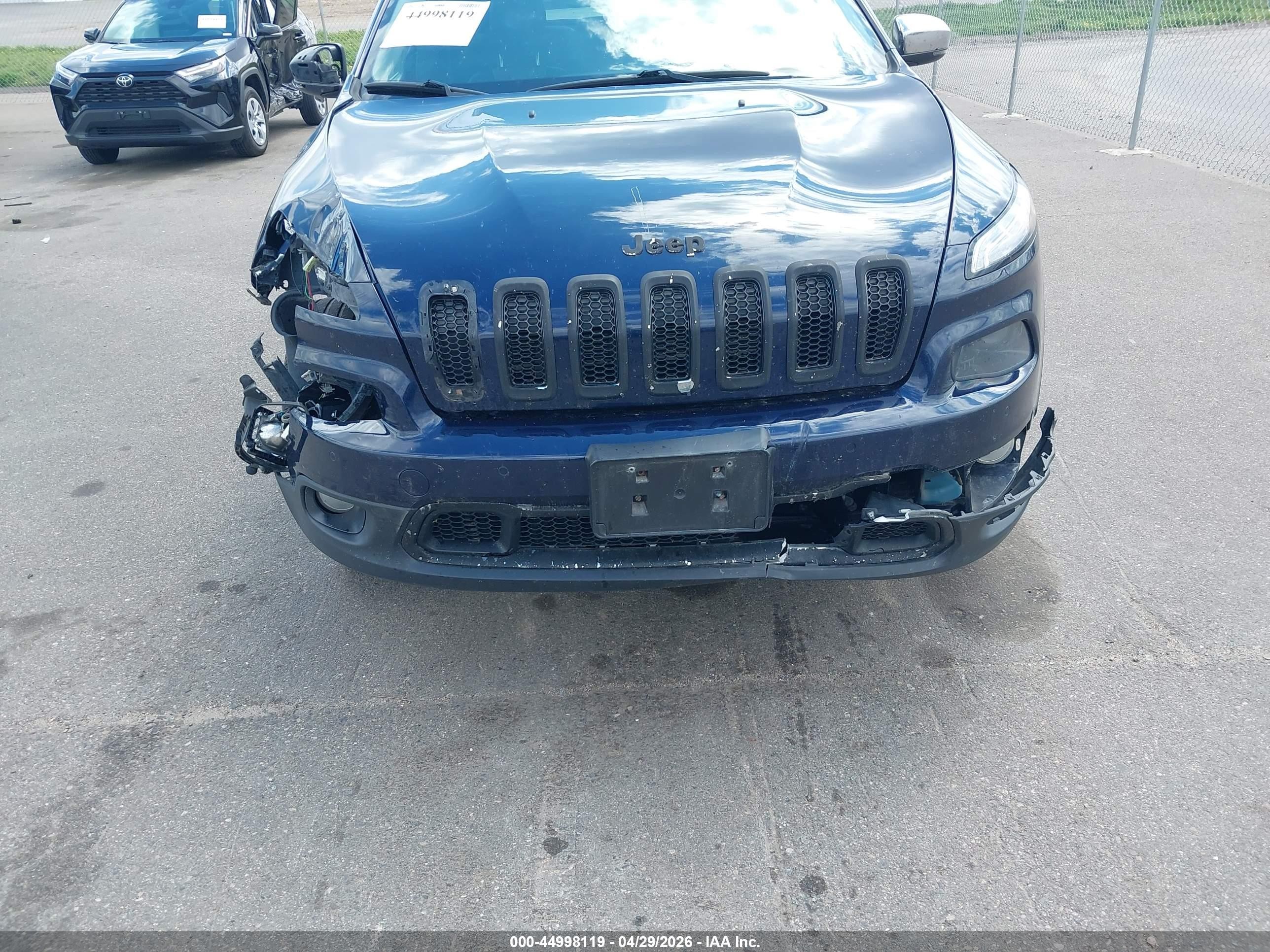 2014 Jeep Cherokee Limited Синий vin: 1C4PJMDS3EW227993
