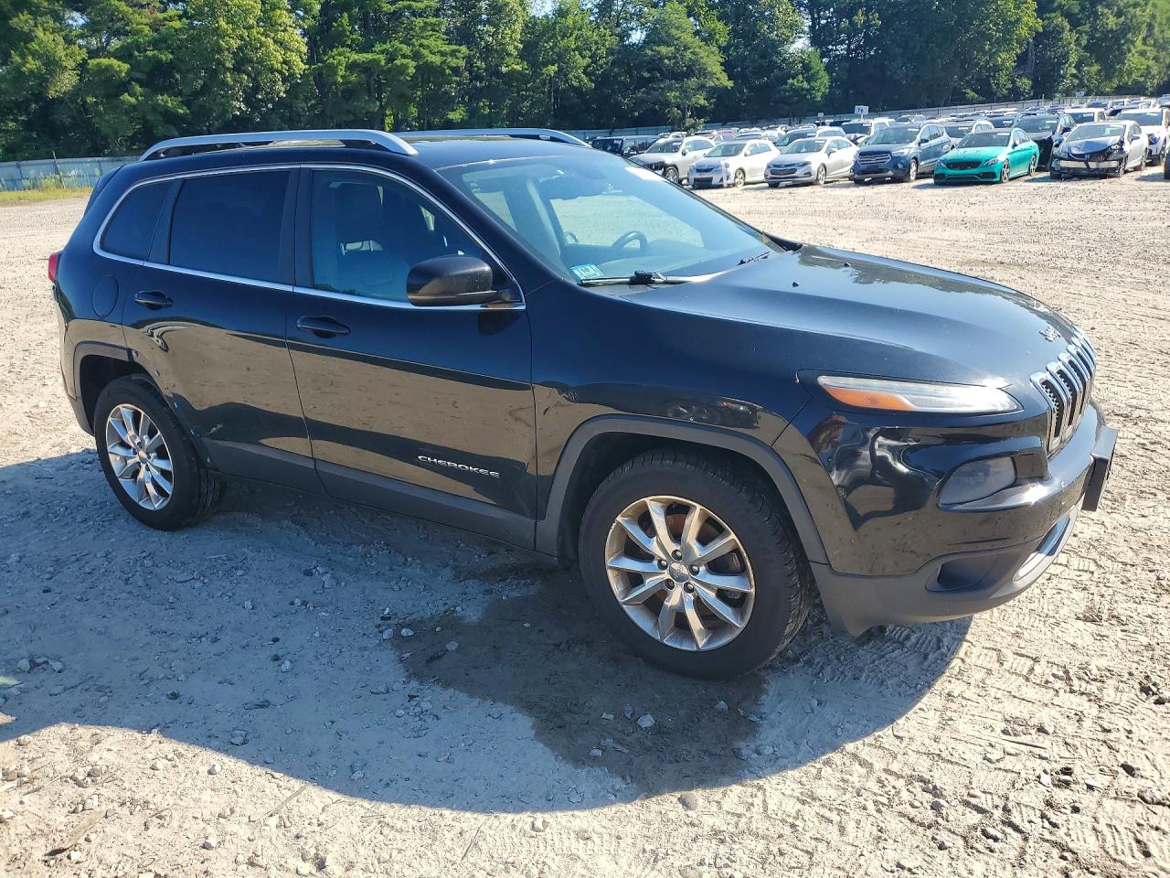 2014 Jeep Cherokee Limited Black vin: 1C4PJMDS3EW254689