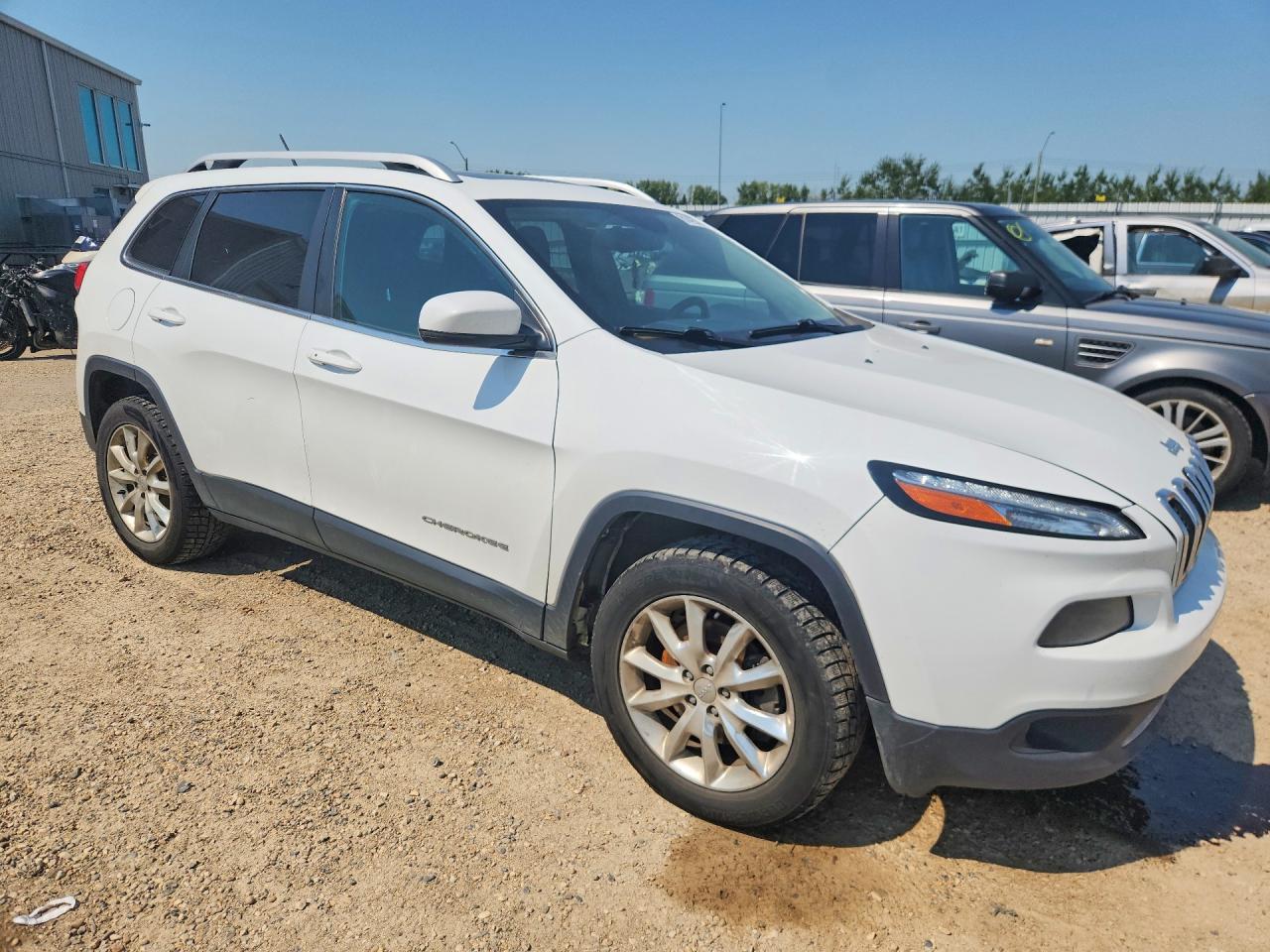 2014 Jeep Cherokee Limited White vin: 1C4PJMDS3EW262632