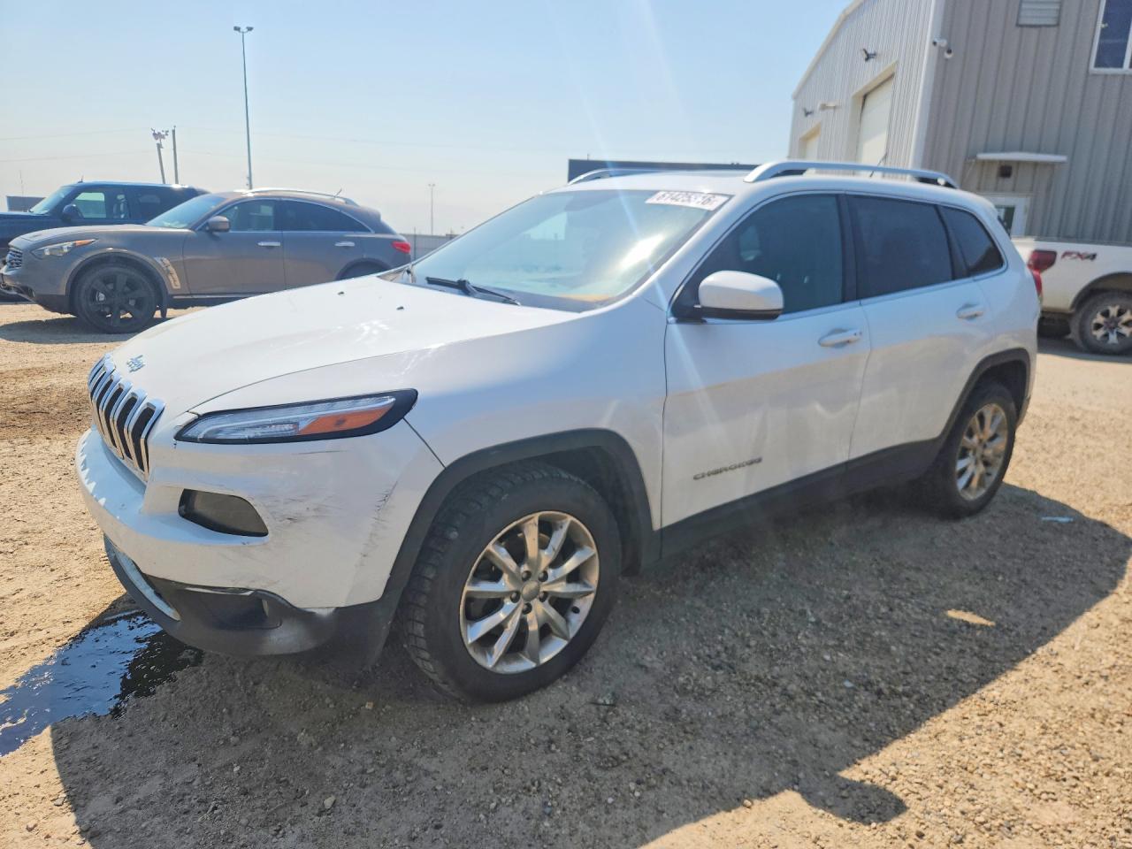 2014 Jeep Cherokee Limited White vin: 1C4PJMDS3EW262632