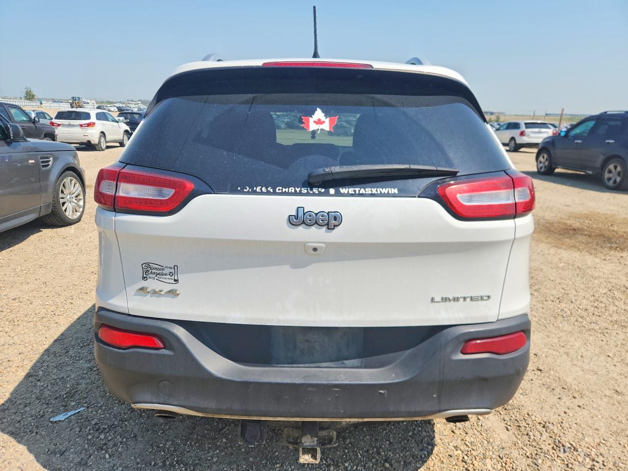 2014 Jeep Cherokee Limited White vin: 1C4PJMDS3EW262632