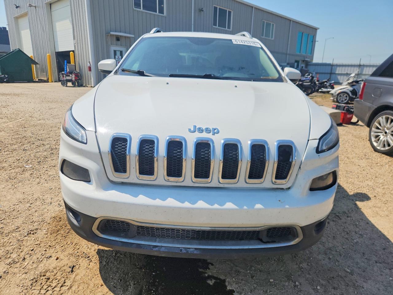 2014 Jeep Cherokee Limited White vin: 1C4PJMDS3EW262632